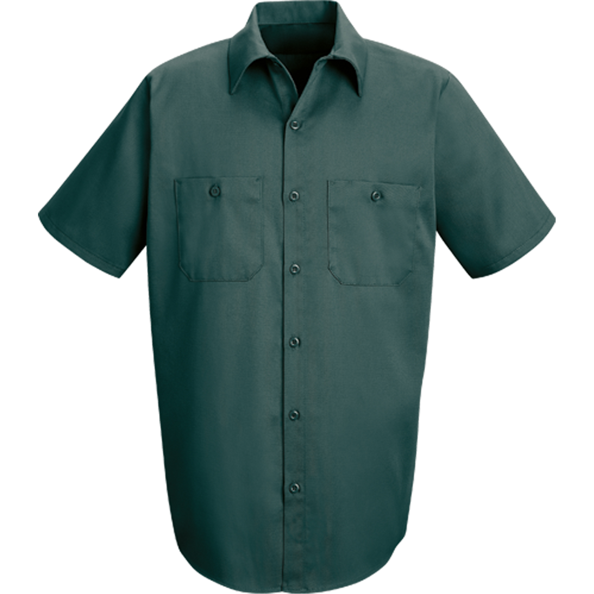 Chemises de travail industrielles couleur solide, Hommes, 3T-Grand, Vert