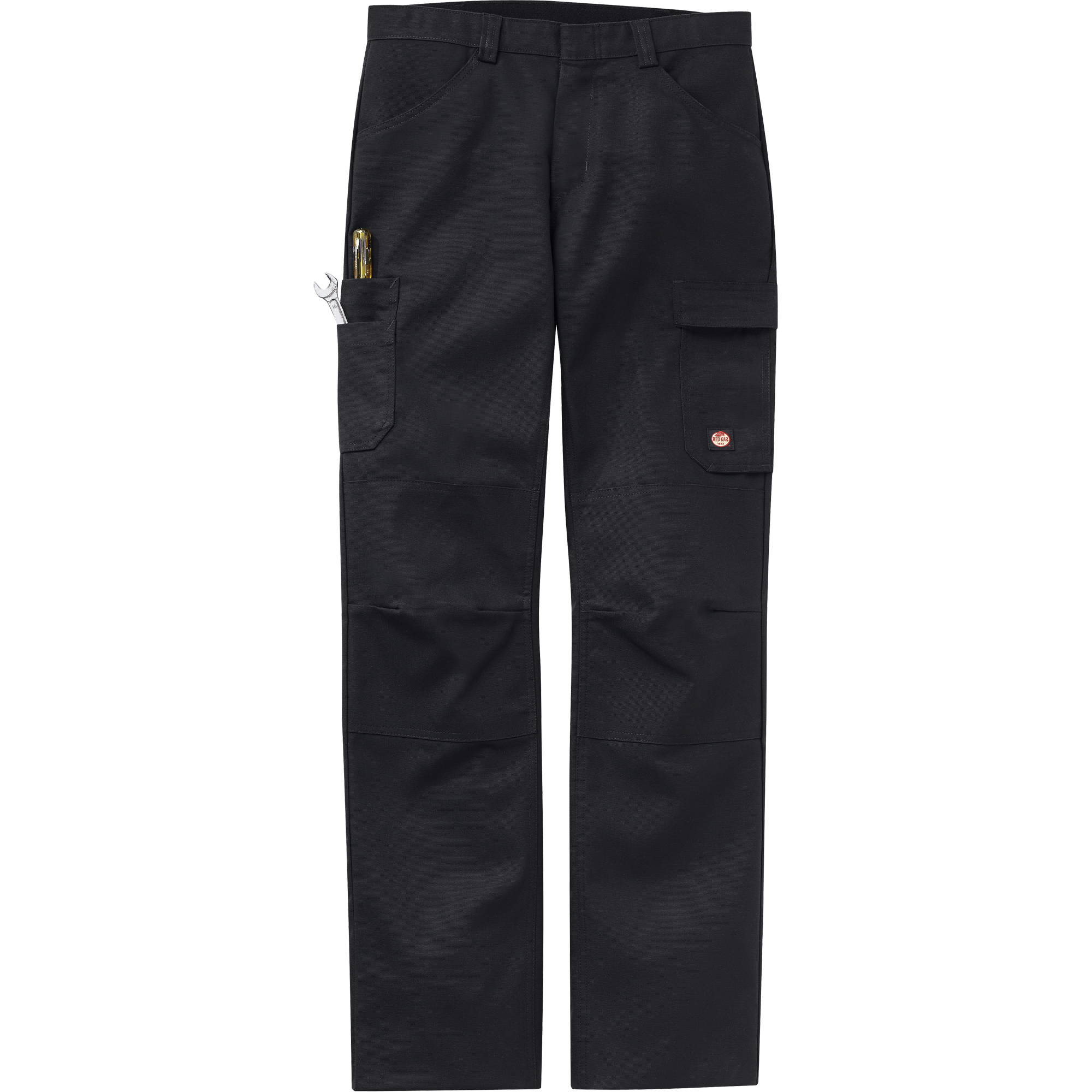 Pantalons performance pour atelier, Toile/Coton/Polyester, Noir, Taille 36, Entrejambe 37