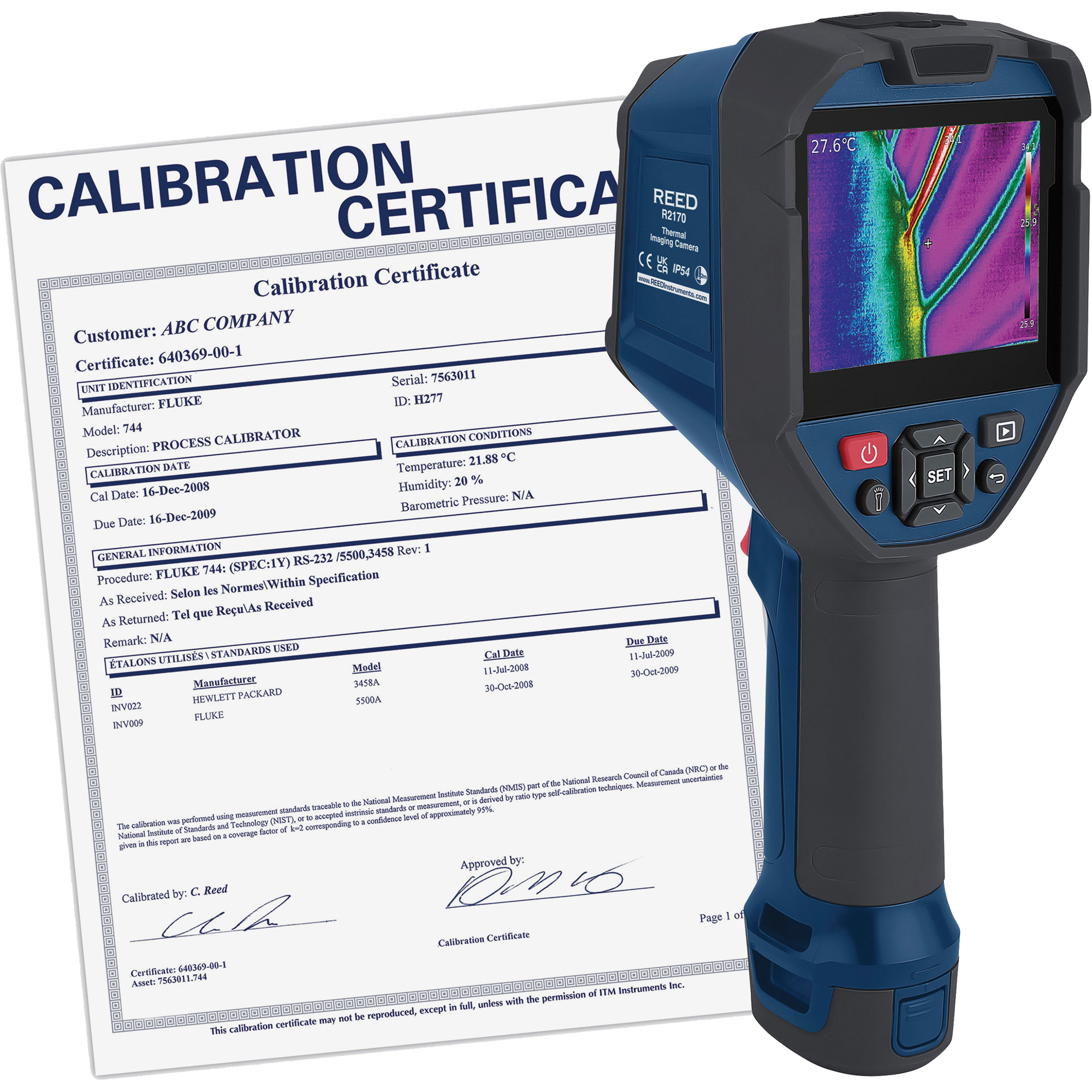 Caméra d’imagerie thermique R2160-NIST, 320 x 240 pixels, 50 mK