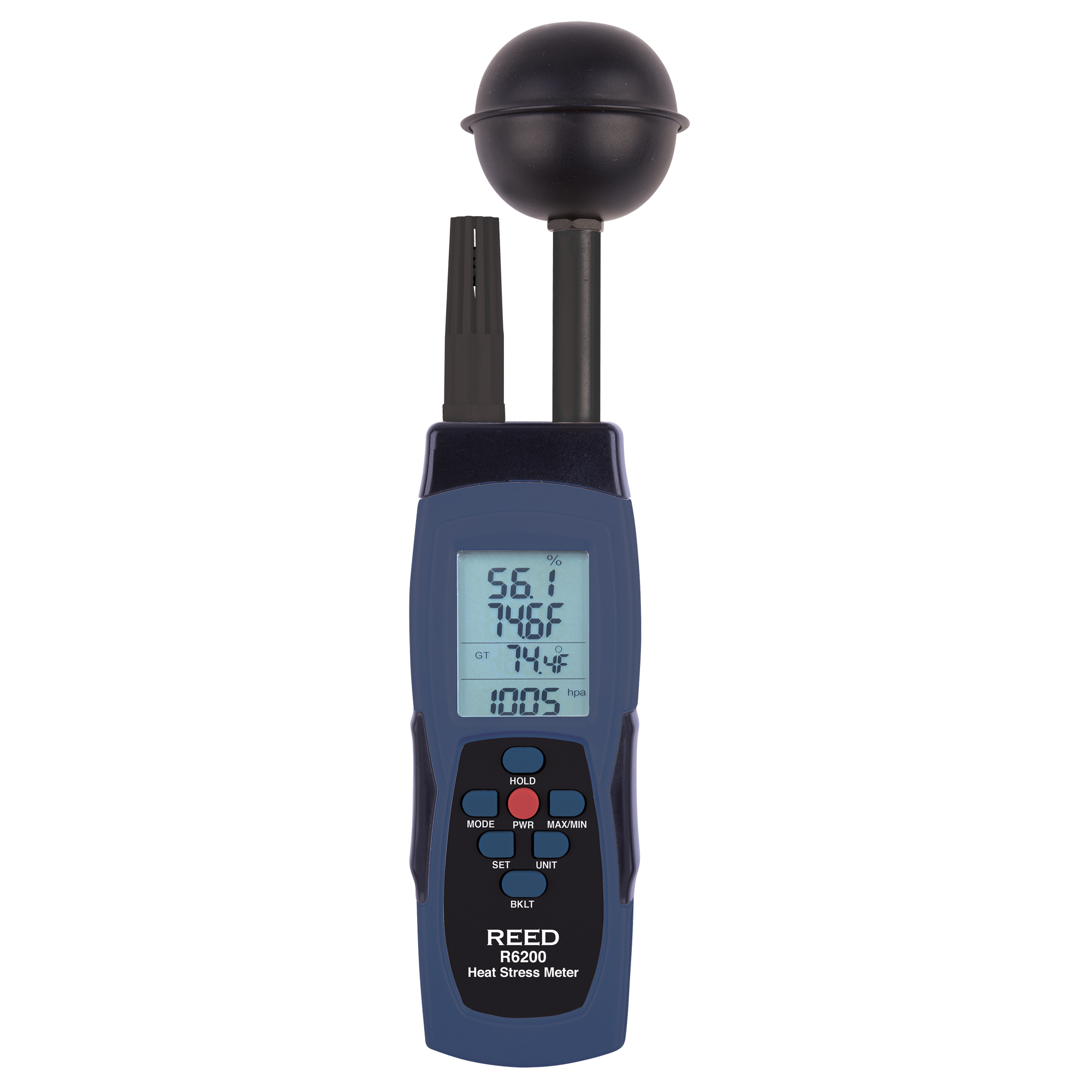 Compteur de contrainte thermique au thermomètre-globe mouillé (WBGT)