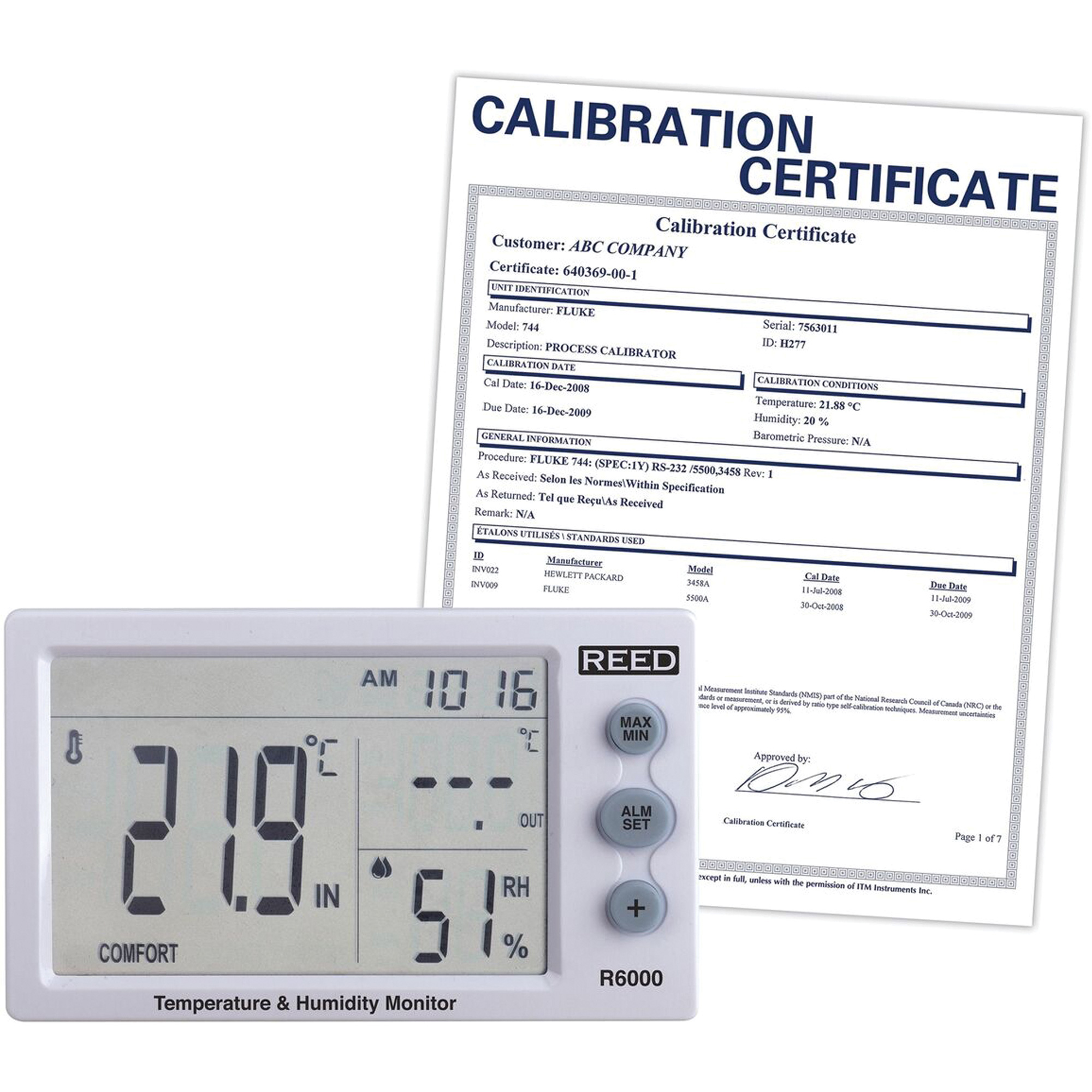 Compteur de contrainte thermique avec certificat ISO