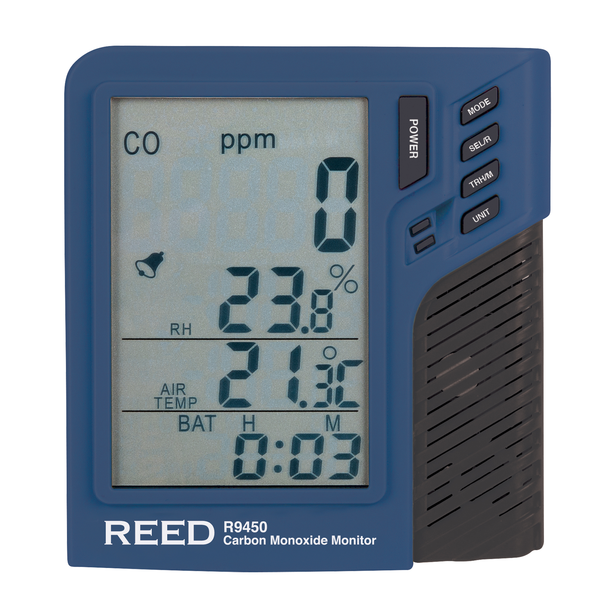 Compteur de monoxyde de carbone avec température et humidité