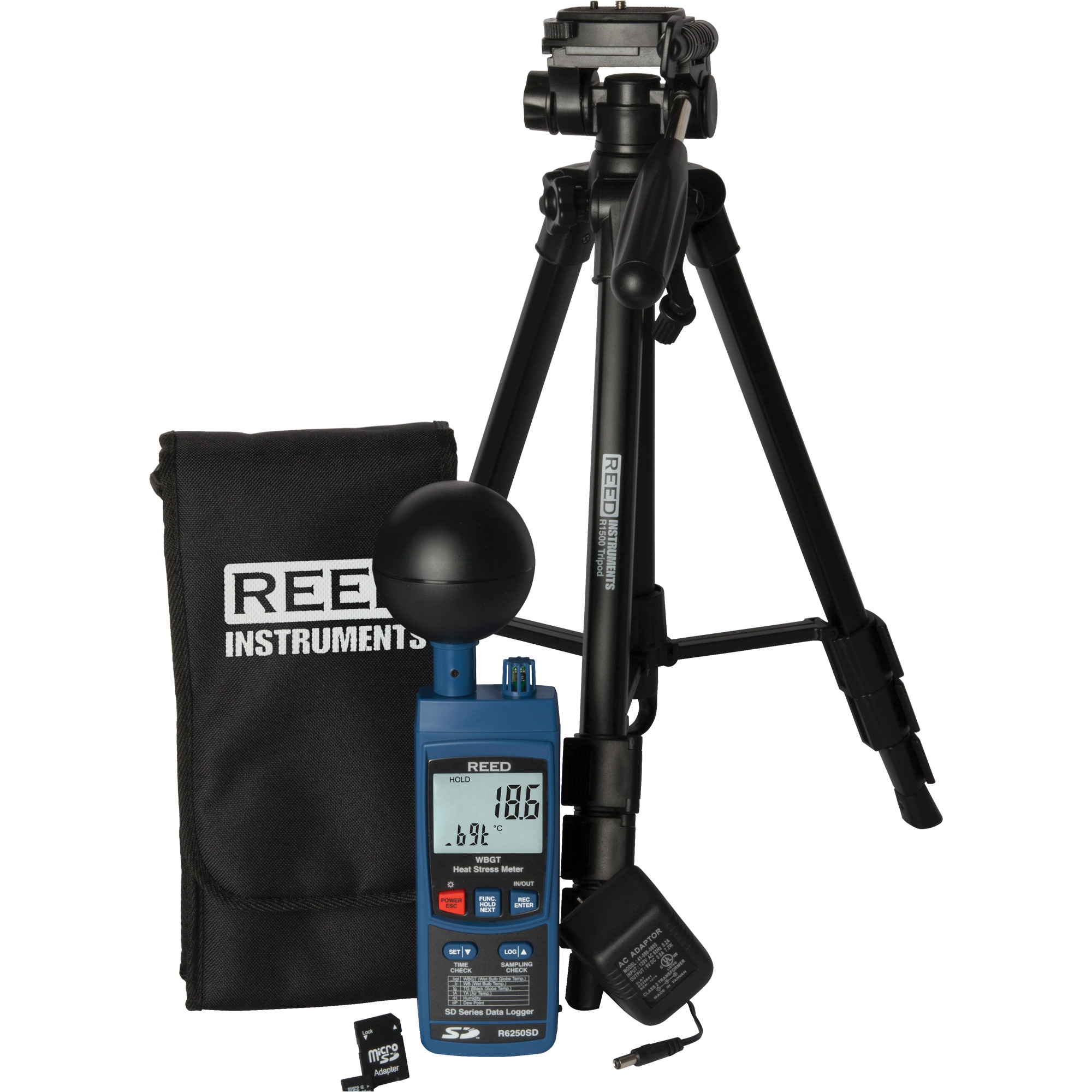 Nécessaire de thermo-hygromètre pour mesure de stress thermique