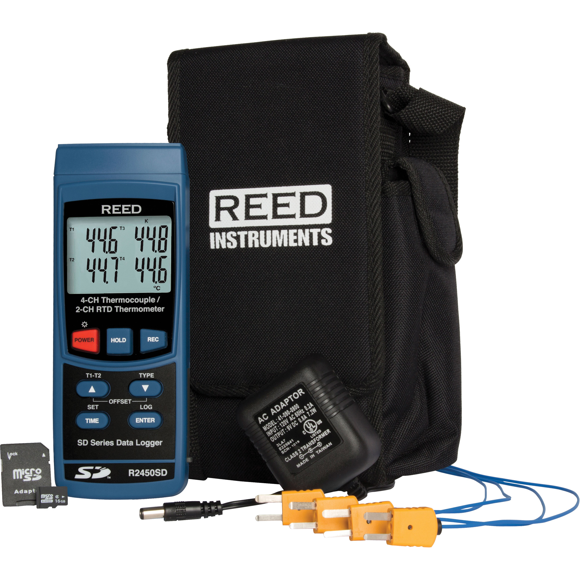 Nécessaire de thermomètre thermocouple à enregistrement de données
