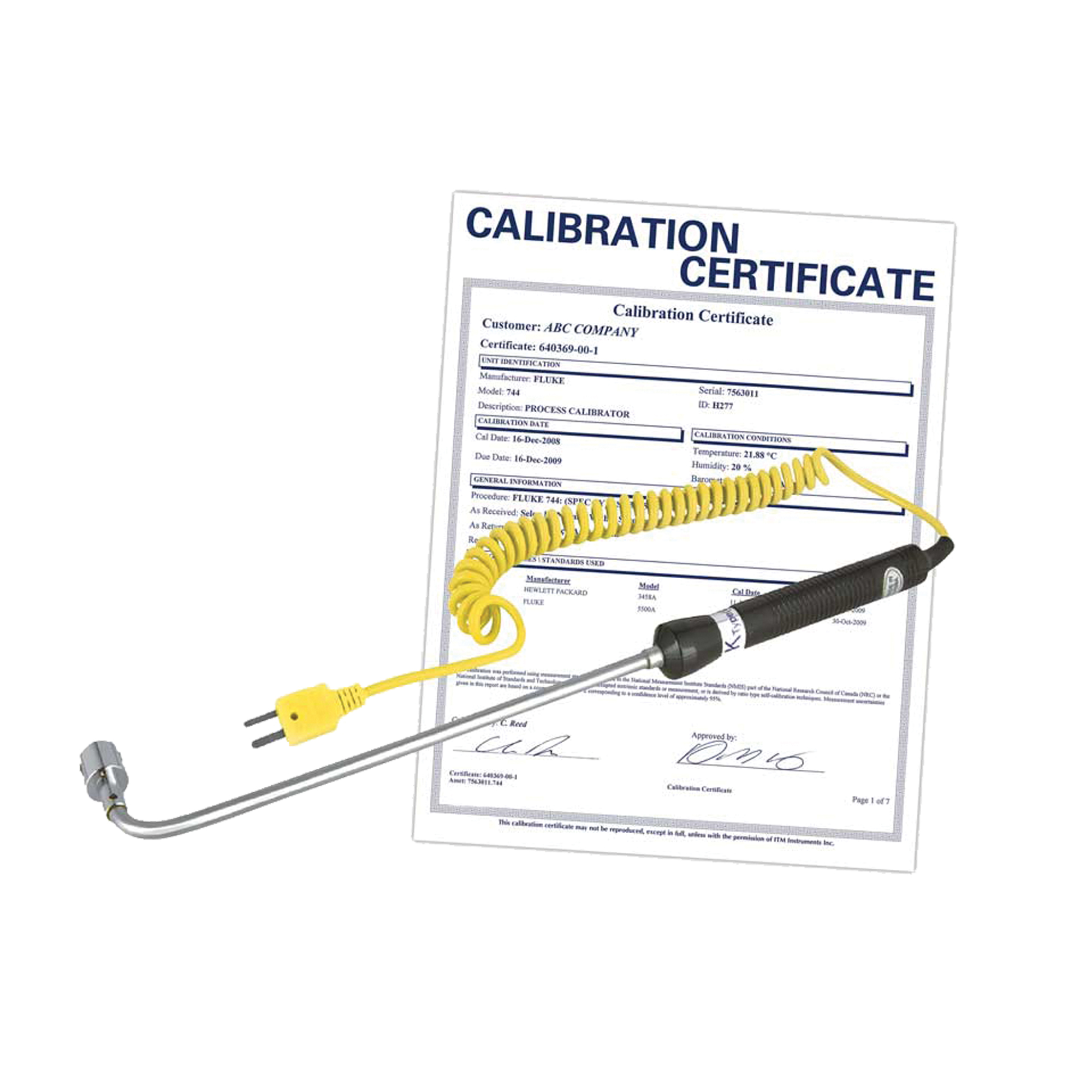 Sonde thermocouple de surface à angle droit (comprend certificat ISO), 500 °C (932°F) Temp. max.