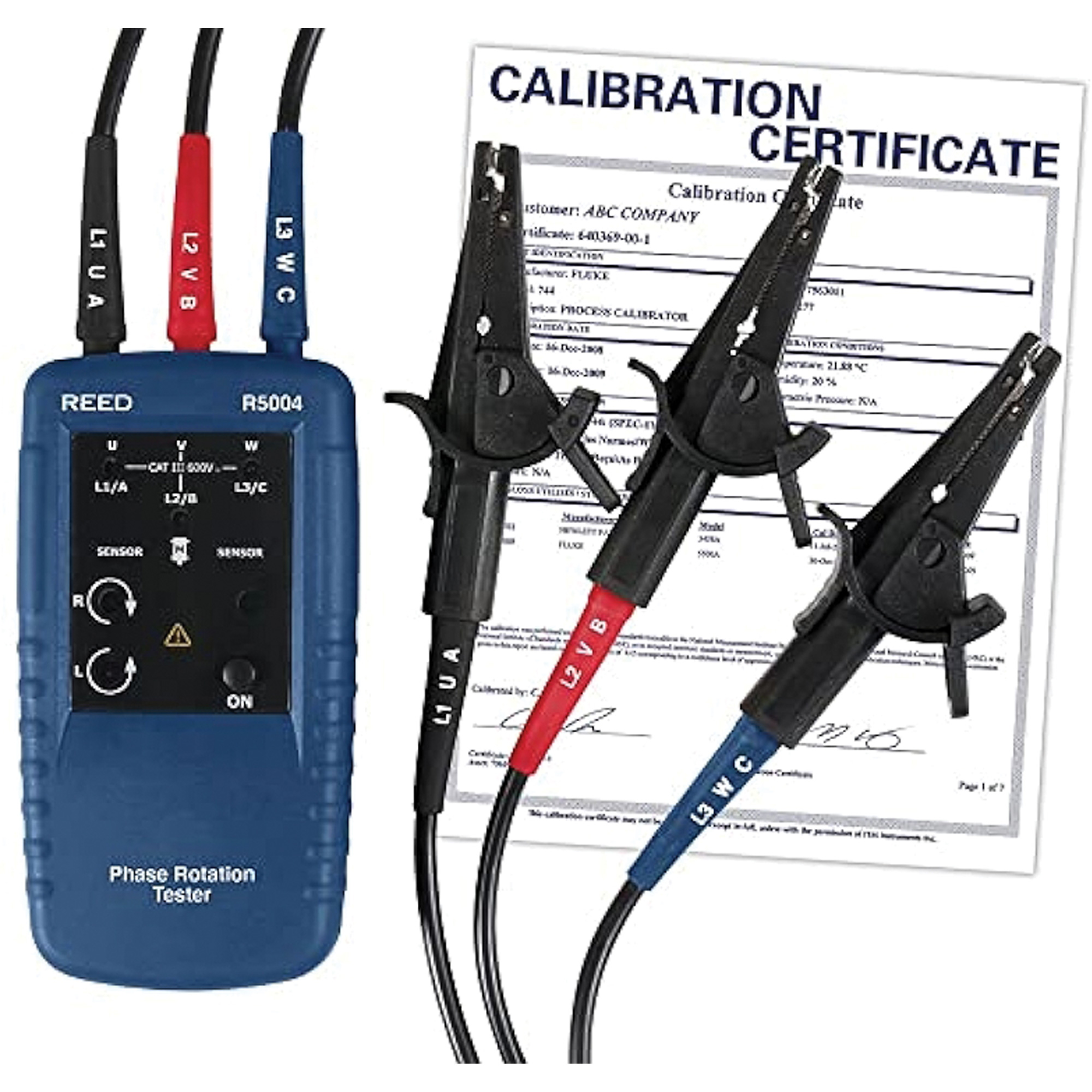 Testeur de phases de rotation du moteur avec certificat ISO
