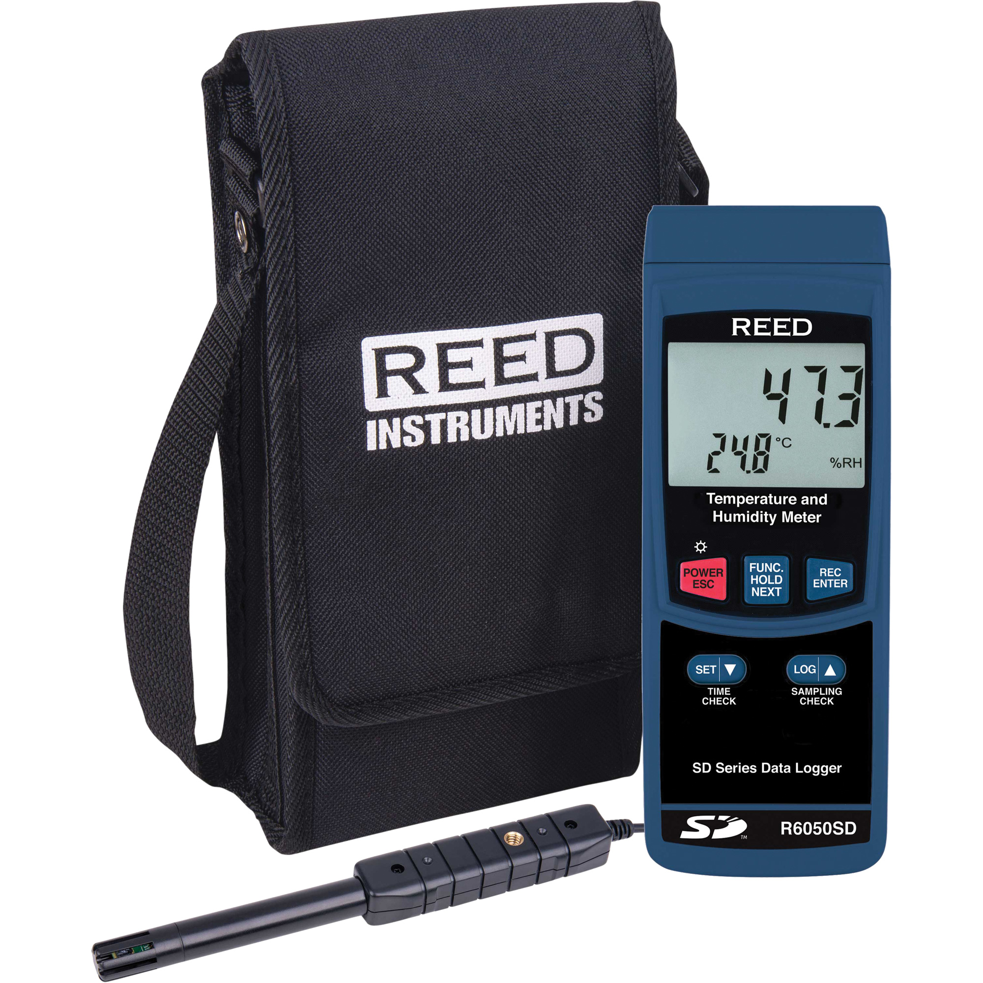 Thermo-hygromètre avec enregistreur de données, 5% - 95% HR, 32° - 122° F (0° - 50°C)