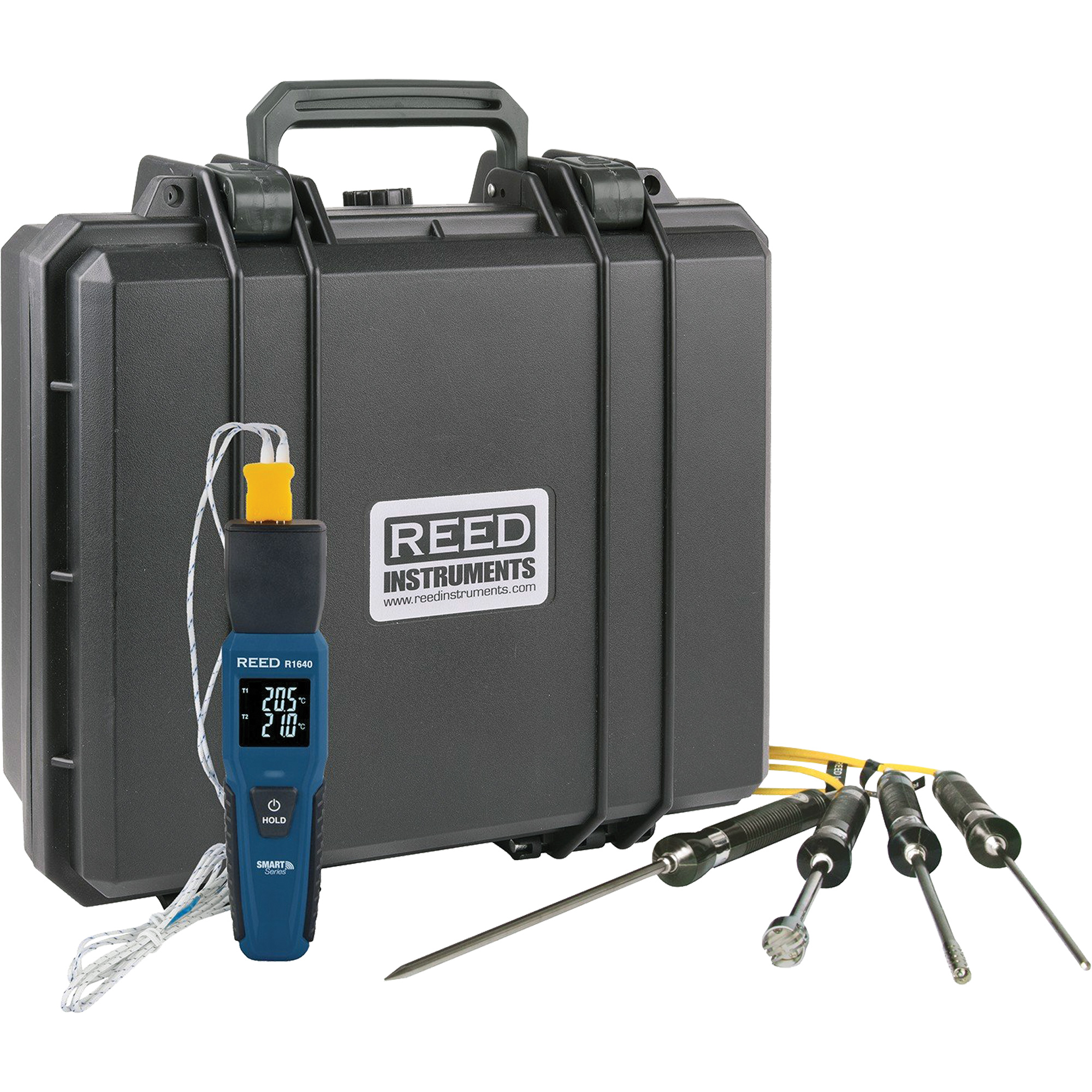 Thermomètre à thermocouple de série intelligente R1640 avec sondes de type K, Contact, Numérique, 32-122°F (0-50°C)