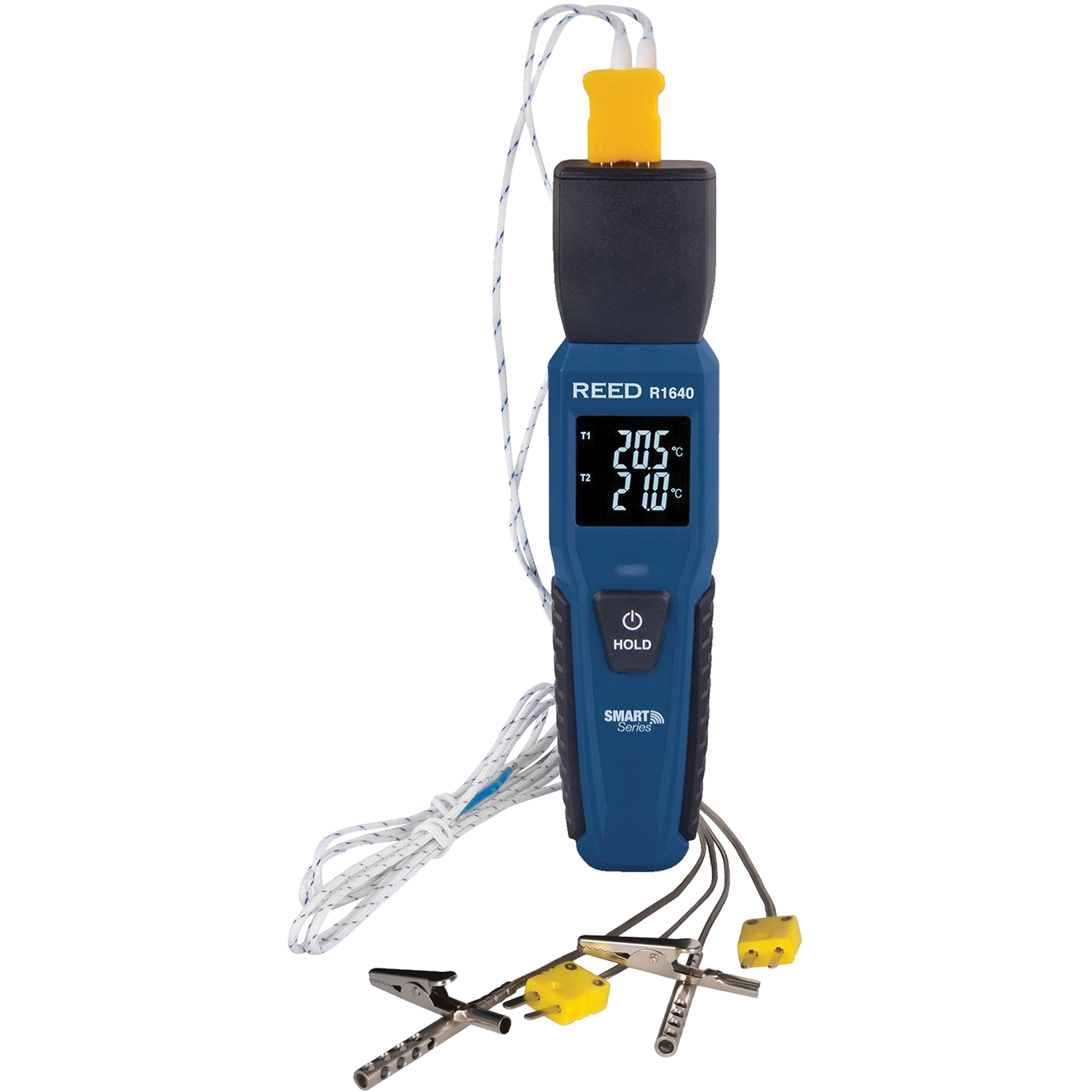 Thermomètre à thermocouple de série intelligente R1640 avec sondes pour fourneau/congélateur, Contact, Numérique, 32-122°F (0-50°C)