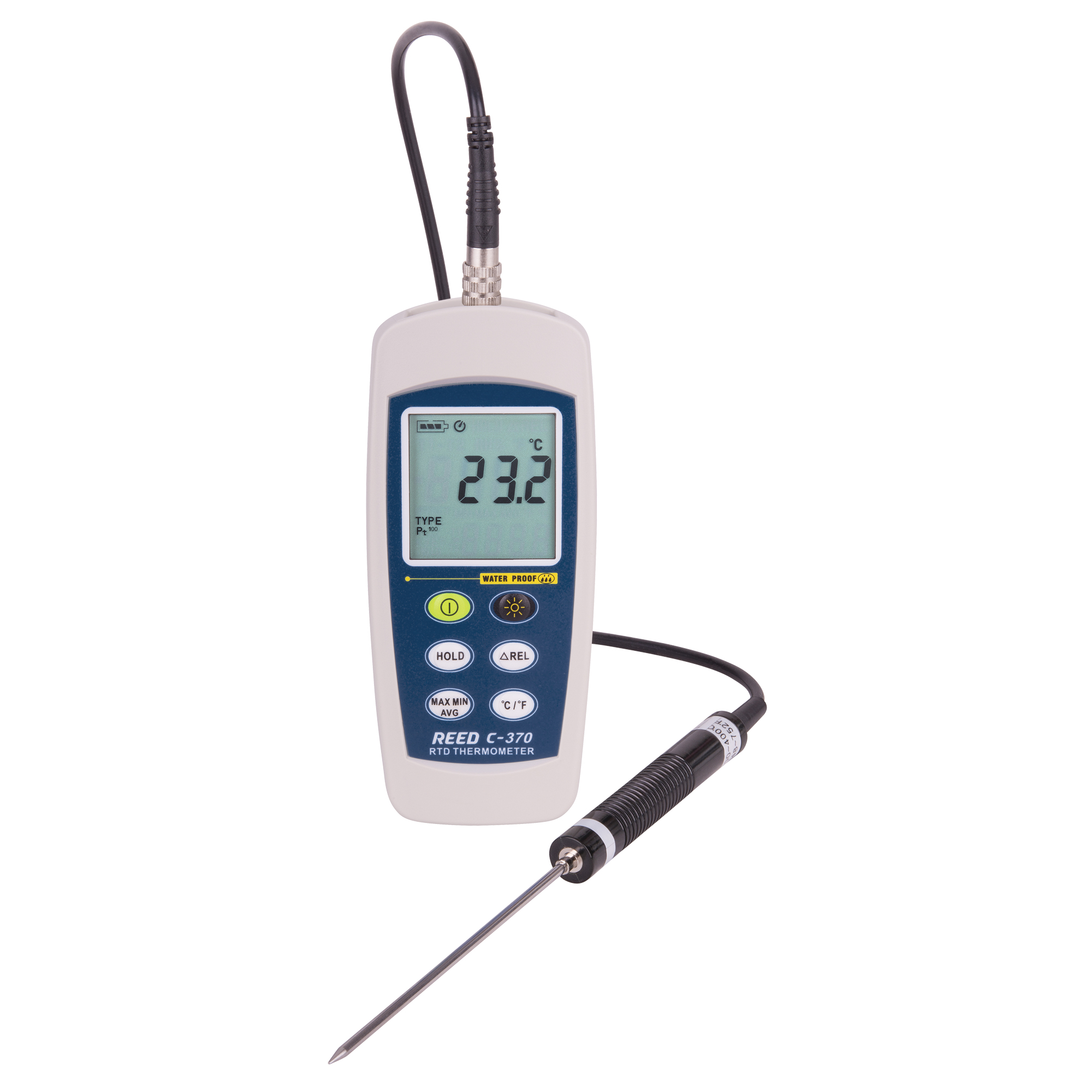 Thermomètre RTD avec certificat ISO, Contact, Numérique, -148-572°F (-100-300°C)