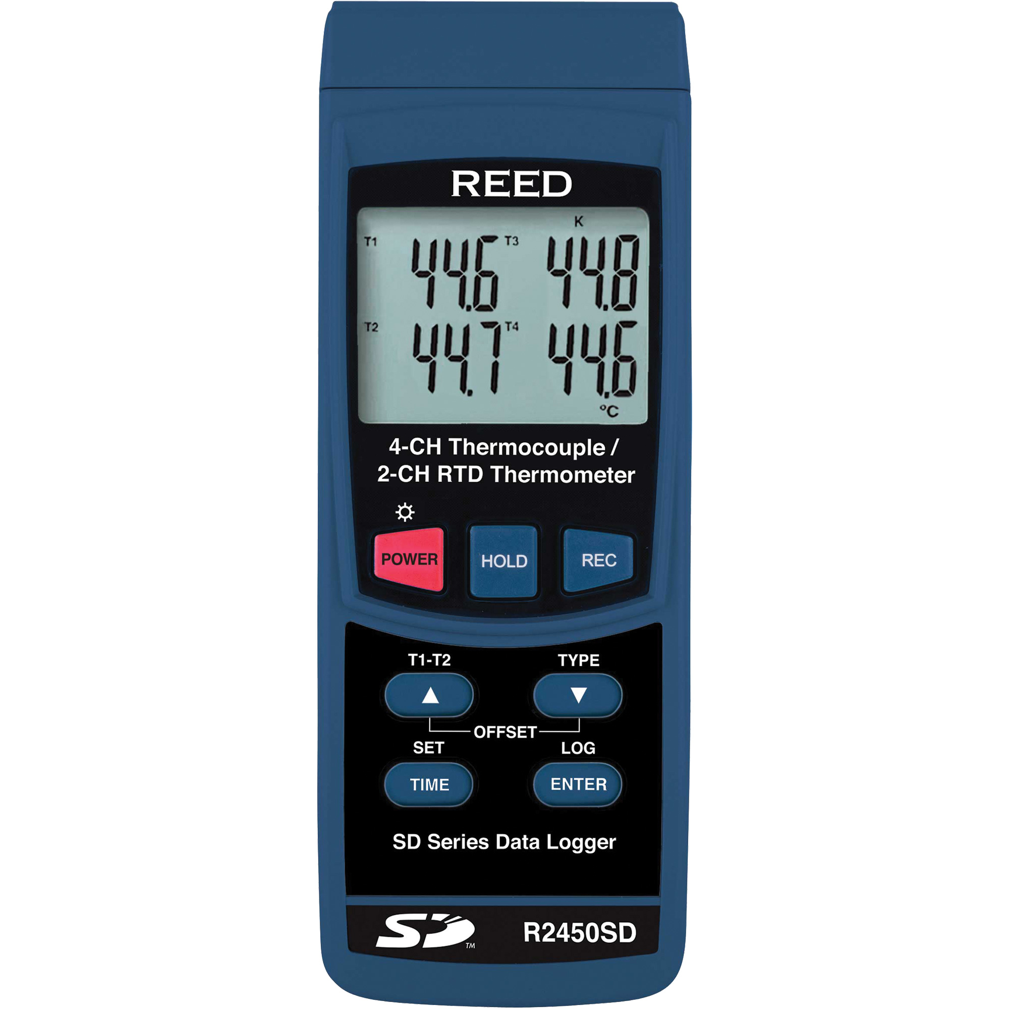 Thermomètre thermocouple avec enregistreur de données