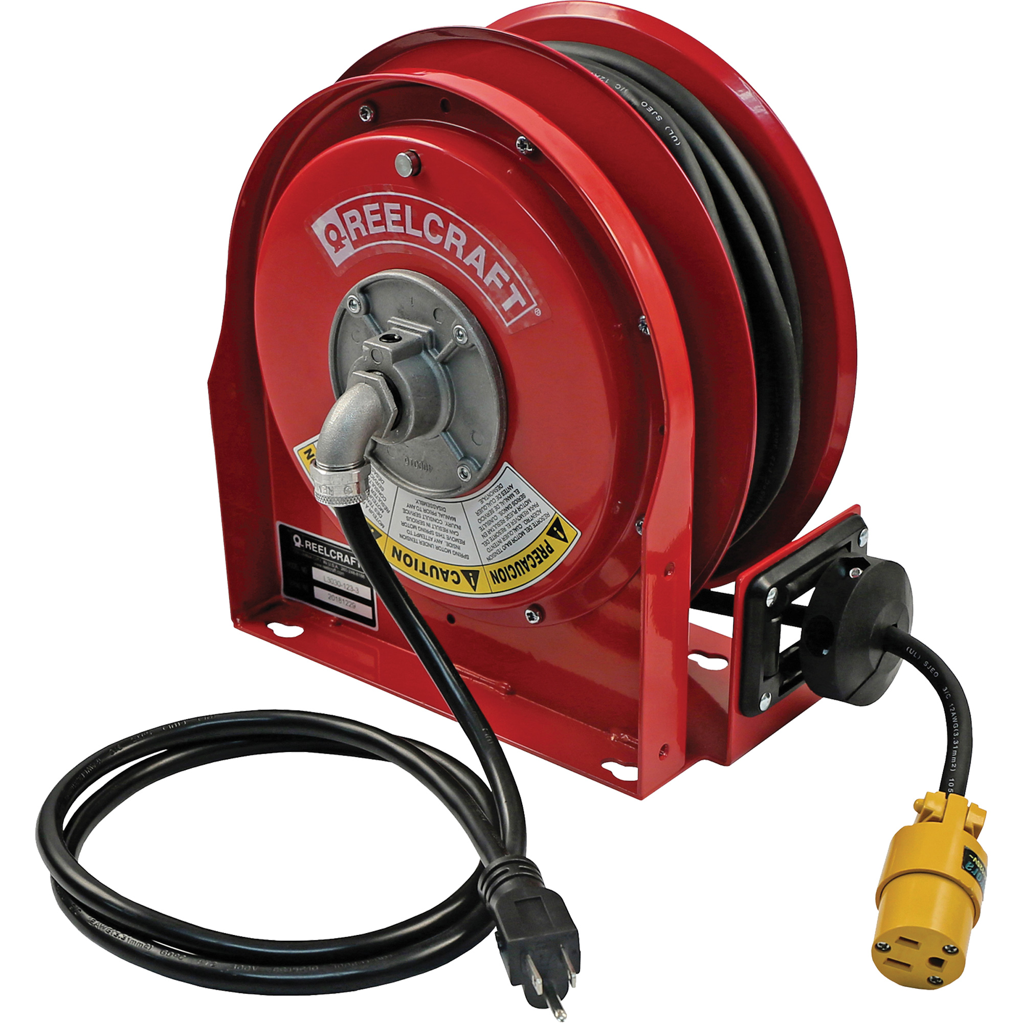Dévidoir de cordon compact de qualité 3000, 30', SJTO, Calibre de 12, 15 A