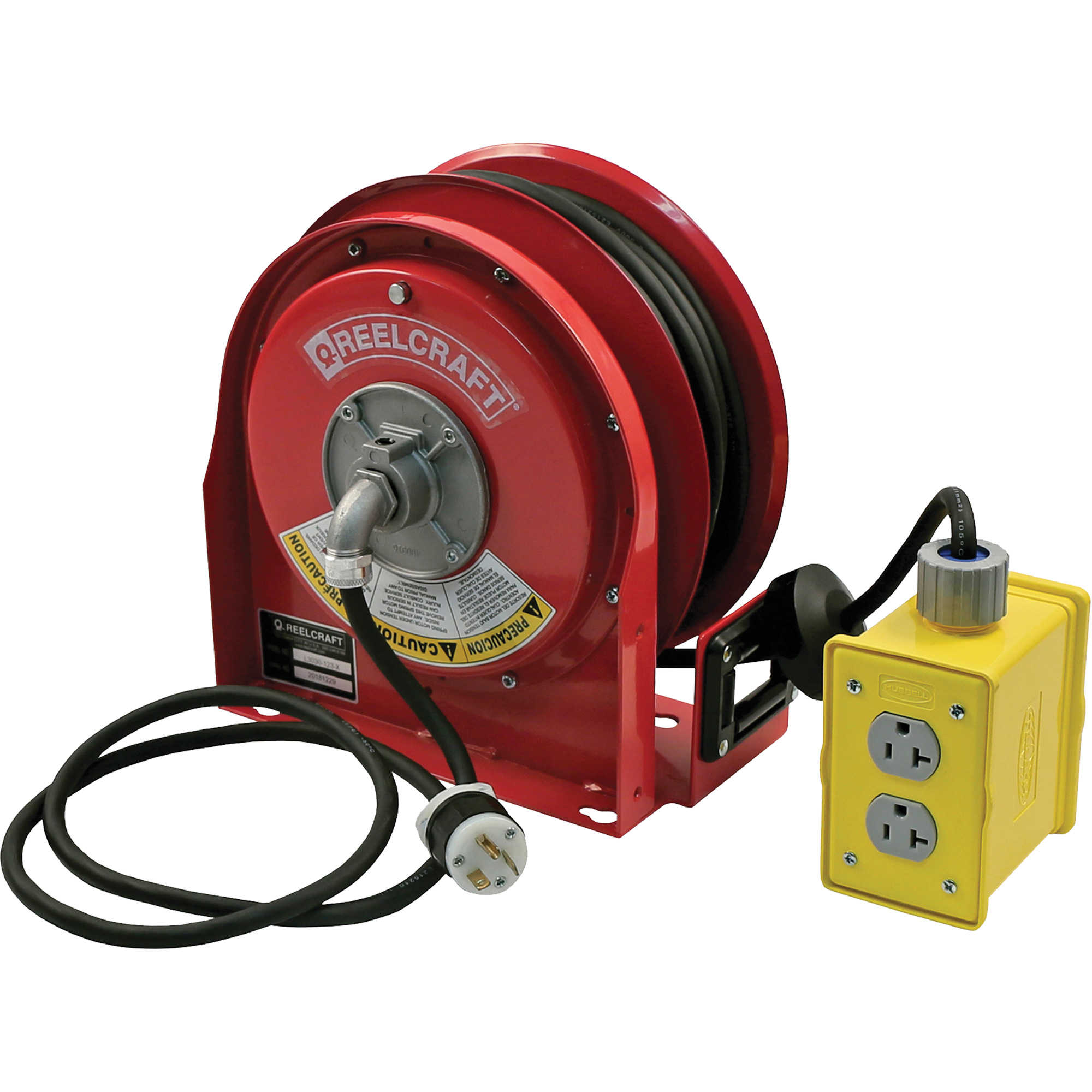 Dévidoir de cordon compact de qualité 3000, 30', SJTO, Calibre de 12, 20 A