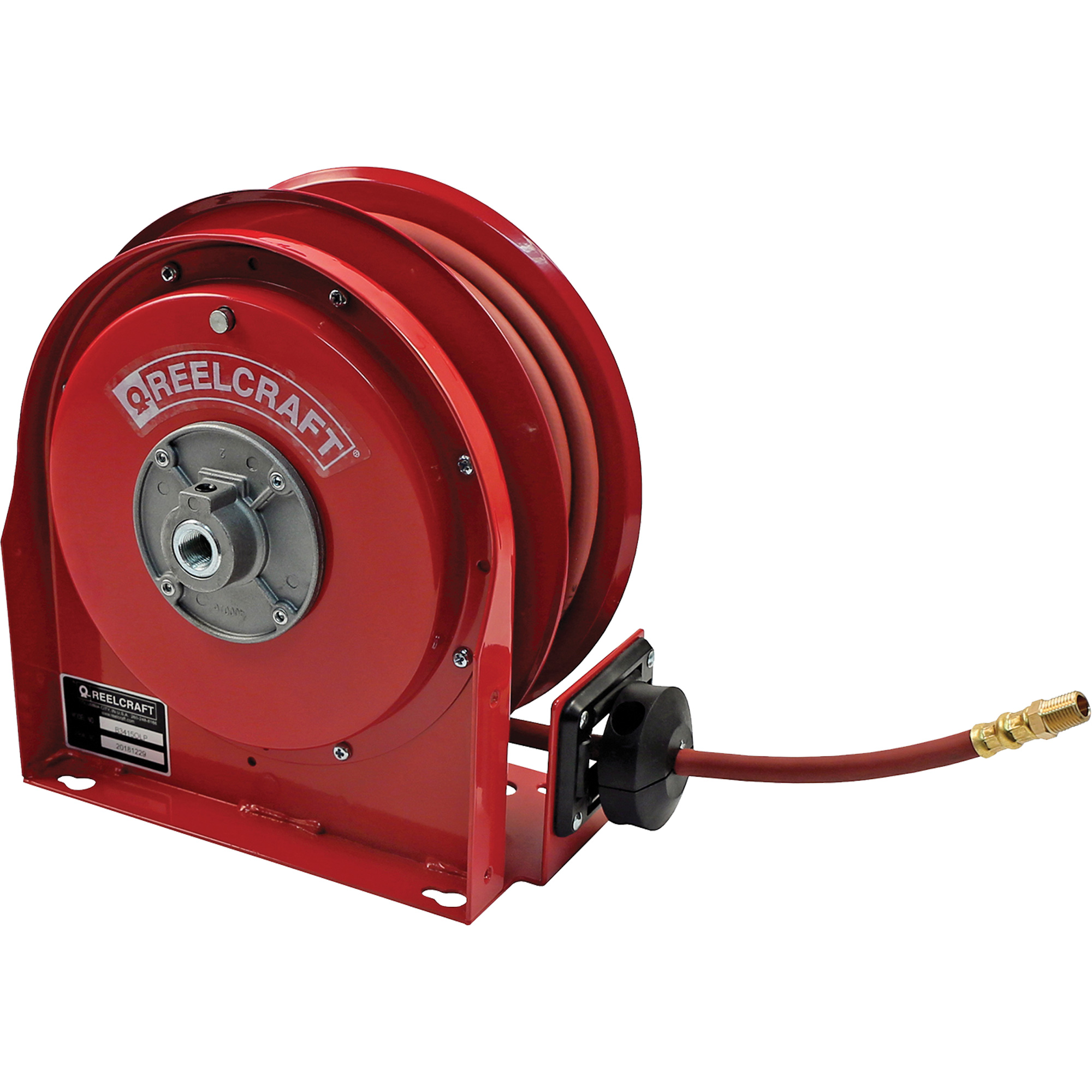 Dévidoir de tuyau compact 3000, Air, 1/4" x 25', Tuyau simple, 300 psi