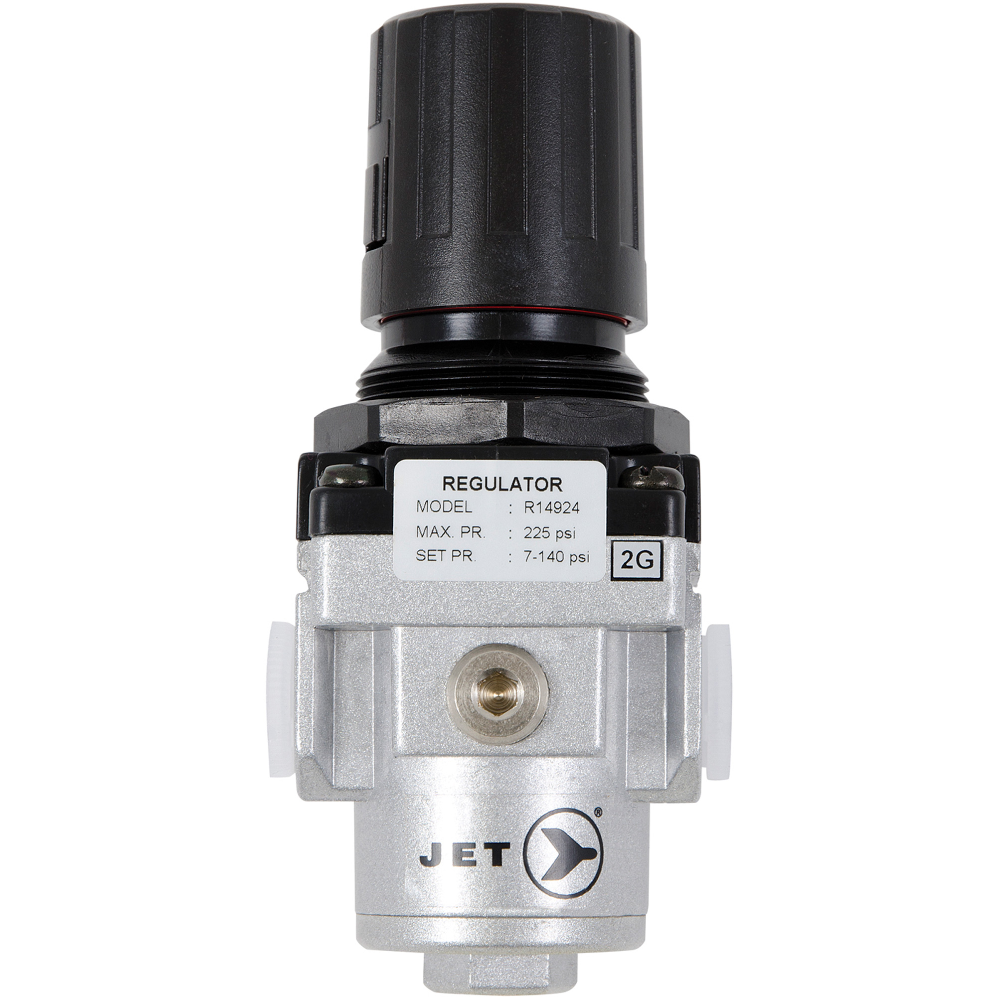 Régulateur de débit d’air intermédiaire, 3/8" NPT, PSI max. de 220 PSI, Canalisation