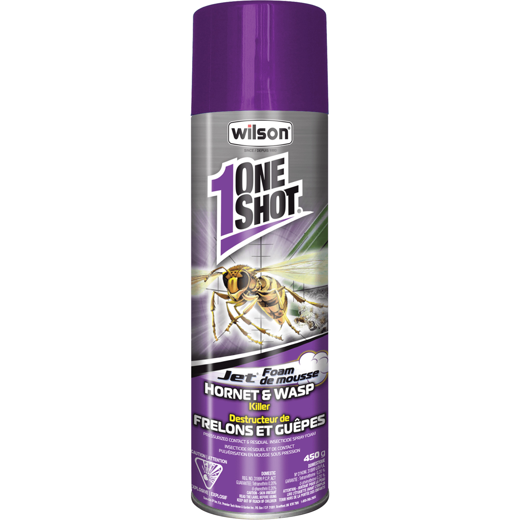 Répulsif guêpes et frelons One Shot, 450 g, Canette aérosol