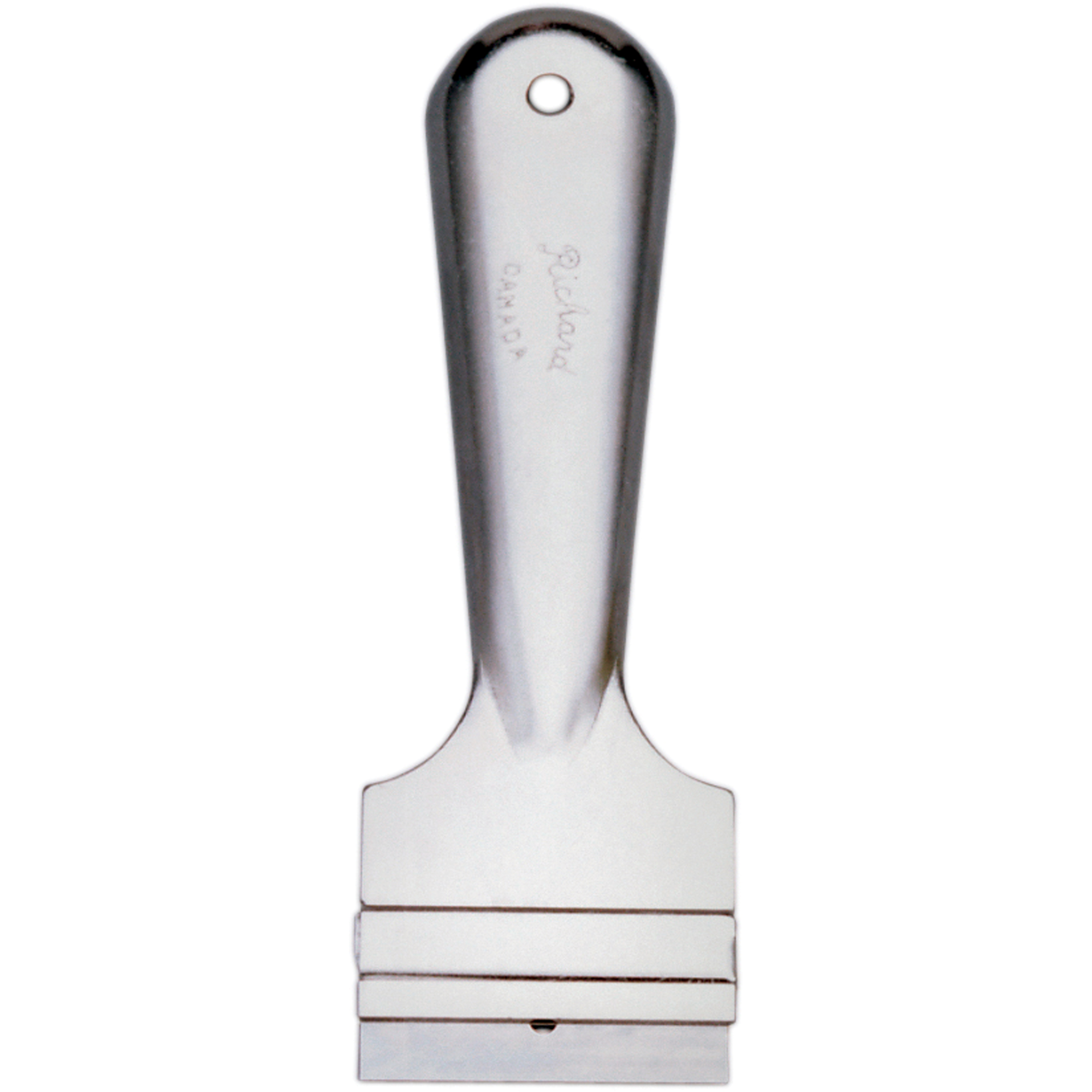 Grattoirs à lame de rasoir, Lame Acier à haute teneur en carbone, Largeur 1-1/2", Manche Métal
