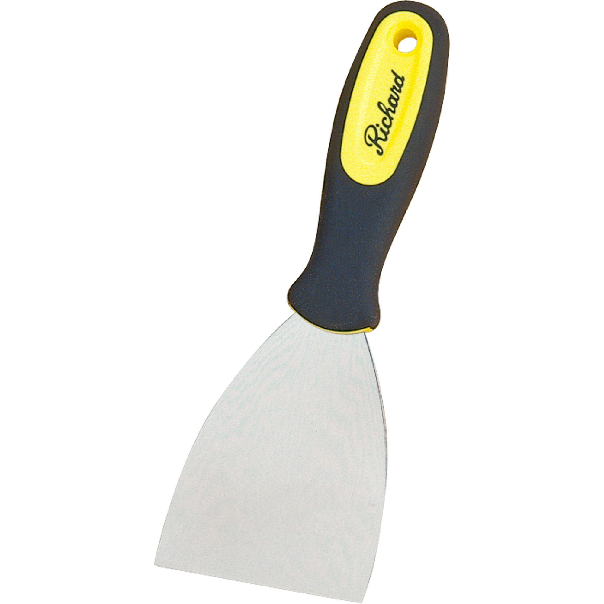Grattoirs muraux flexibles, Lame Acier à haute teneur en carbone, Largeur 3", Manche Plastique