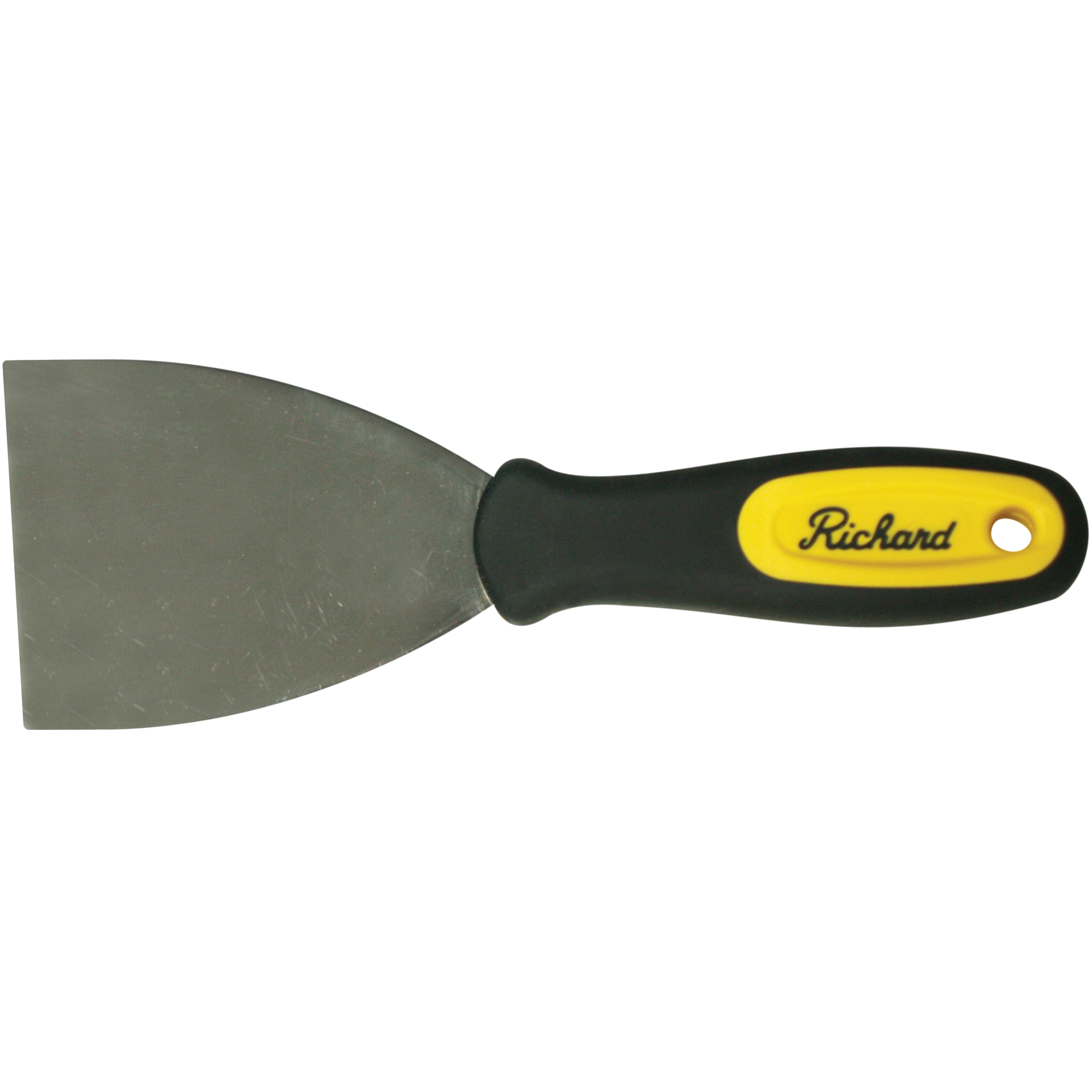 Grattoirs muraux rigides, Lame Acier à haute teneur en carbone, Largeur 3", Manche Plastique