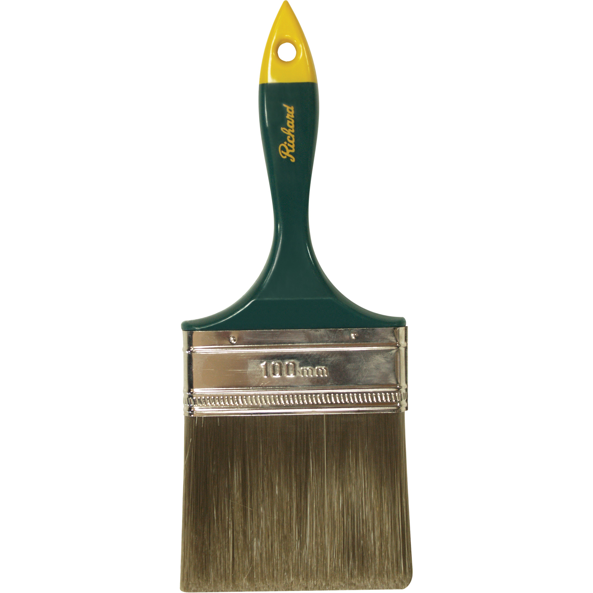 Pinceau de qualité supérieure, Polyester, Manche Plastique, Largeur de 4"