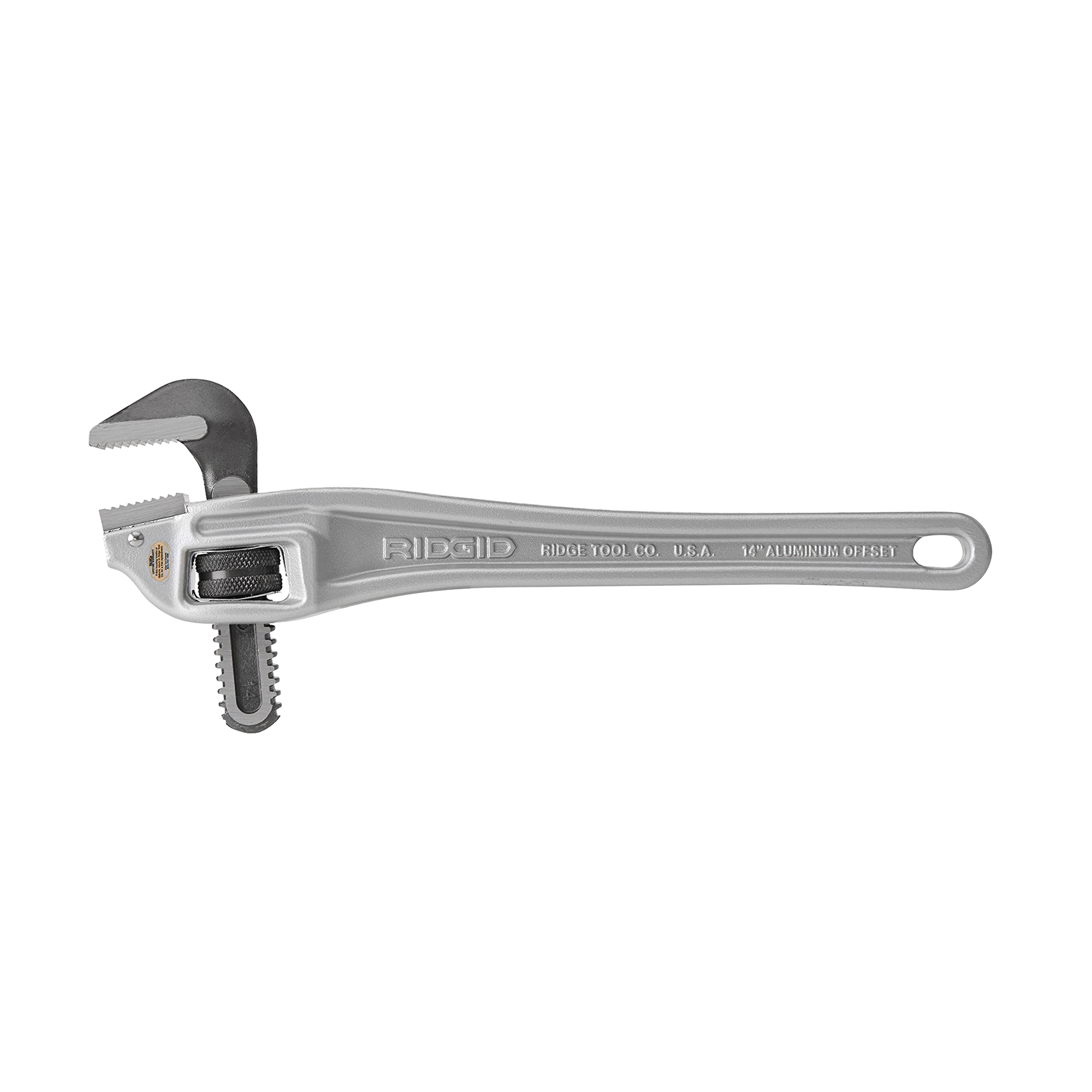 Clé à griffe coudée, Cap des mâchoires 2", Longueur 14"