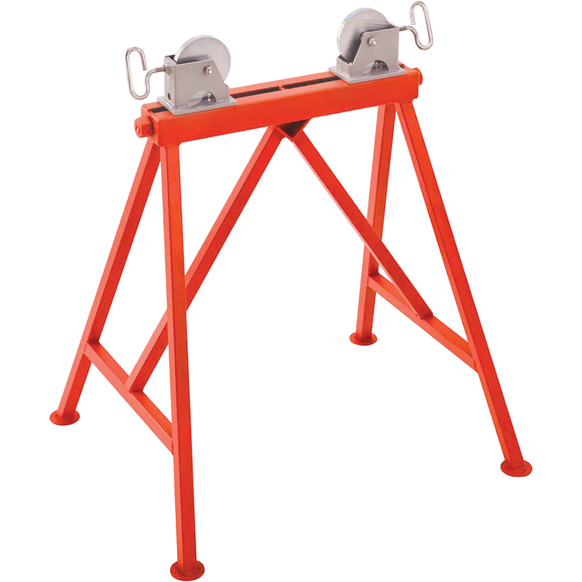 Support ajustable no AR99 a/rouleau en acier, 36" Capacité max. de tuyau, 2500 lb Capacité de charge max.