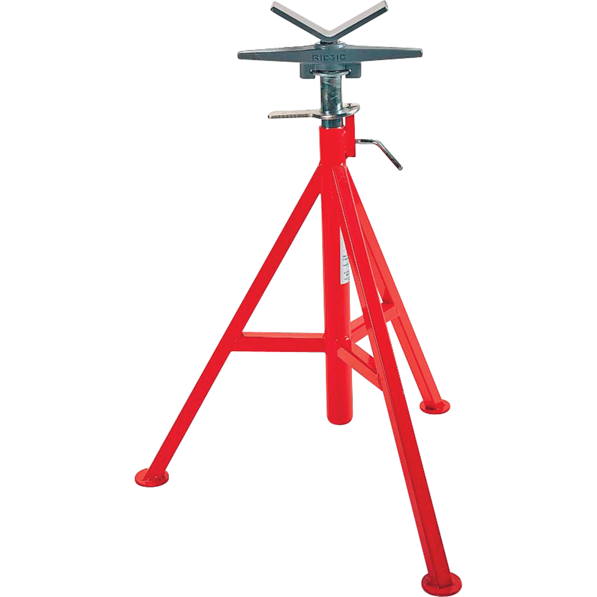 Support de tuyau en V no VJ-99, 71-132 cm Réglage de la hauteur, 12" Capacité max. de tuyau, 2500 lb Capacité de charge max.