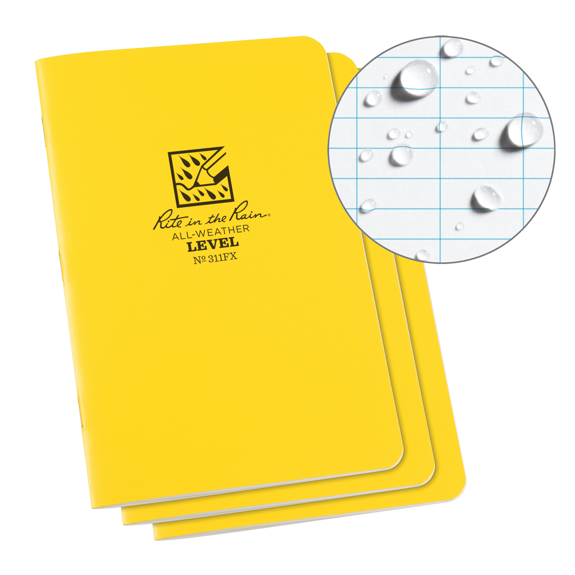 Carnet de notes, Couverture souple, Jaune, 48 Pages, 4-5/8" , 7"