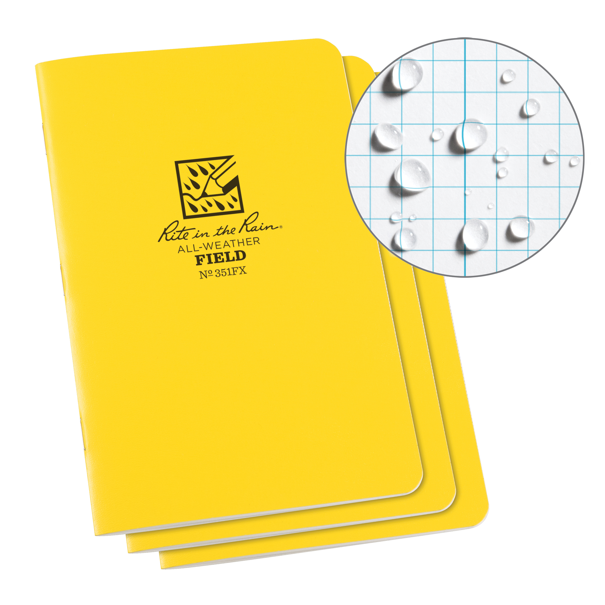 Carnet de notes, Couverture souple, Jaune, 48 Pages, 4-5/8" , 7"
