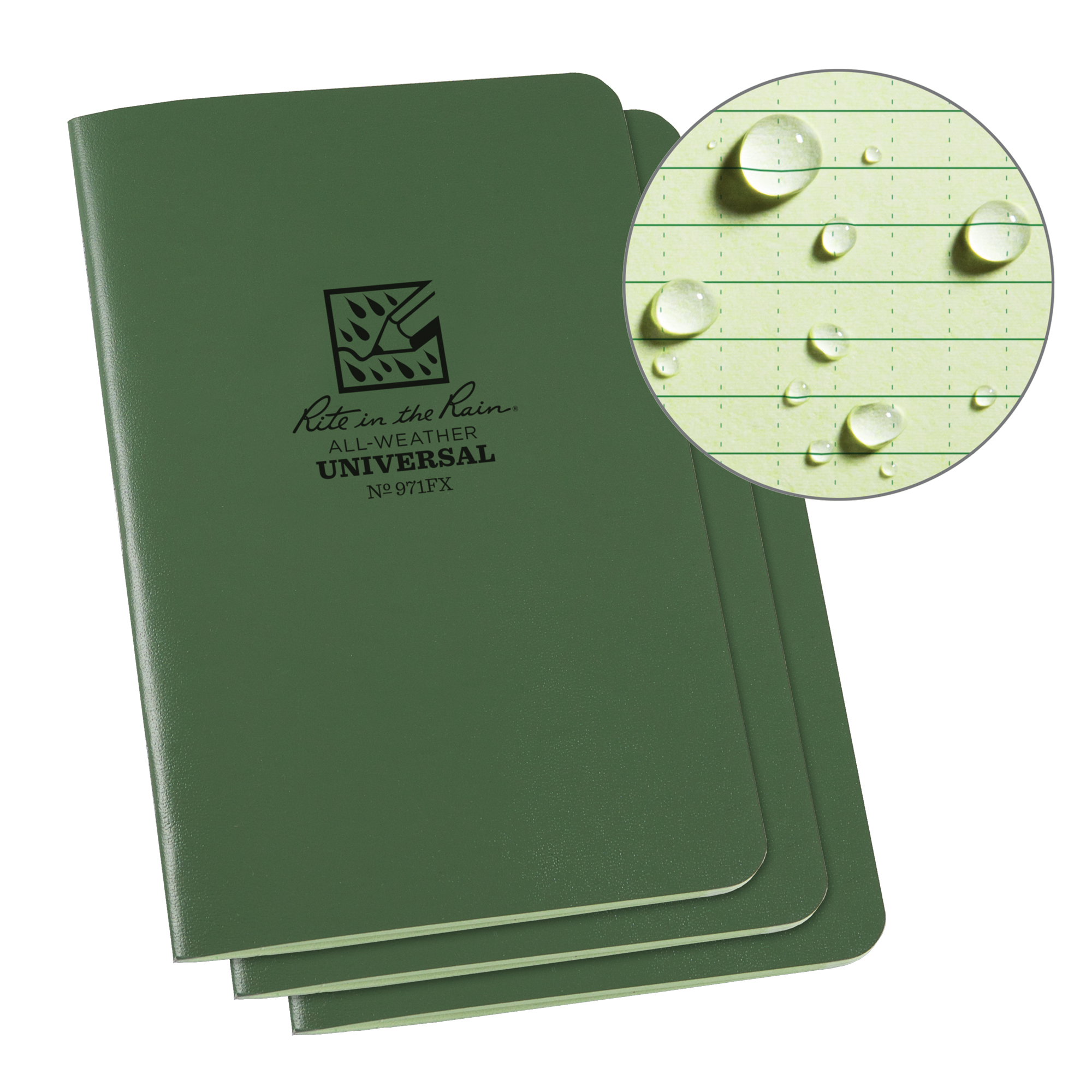Carnet de notes, Couverture souple, Vert, 48 Pages, 4-5/8" , 7"