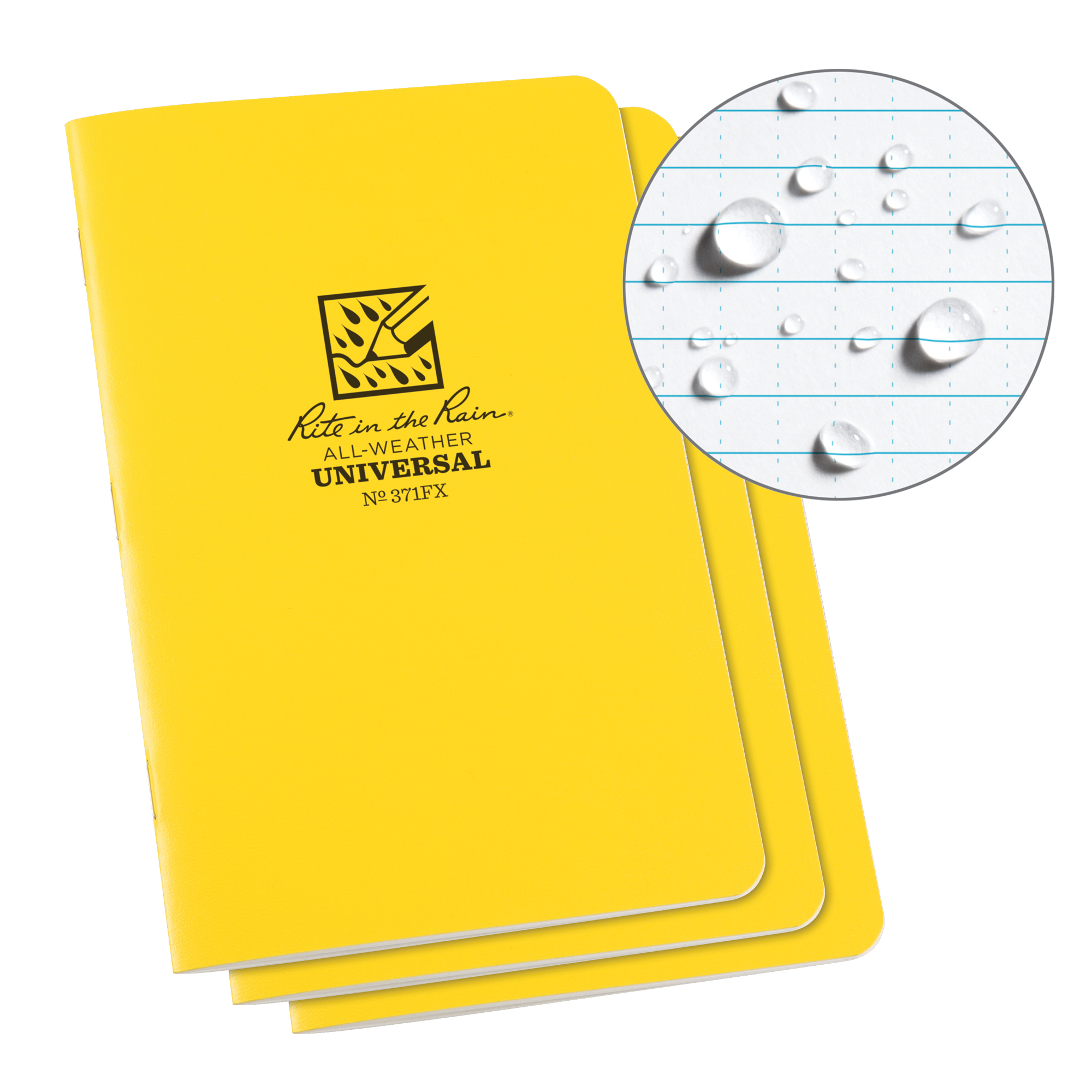 Carnet tout temps, Couverture souple, Jaune, 48 Pages, 4-5/8" , 7"