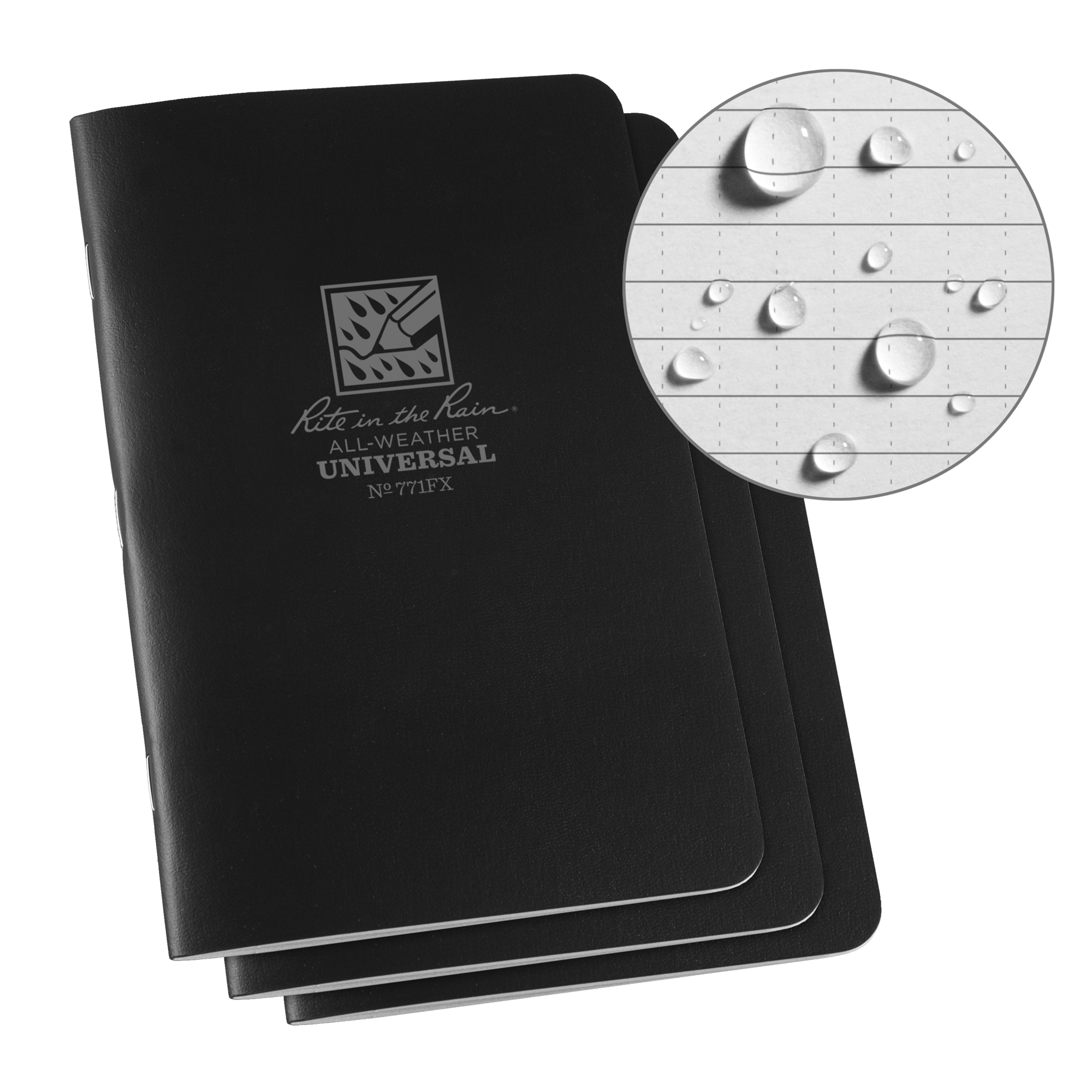 Carnet tout temps, Couverture souple, Noir, 48 Pages, 4-5/8" , 7"