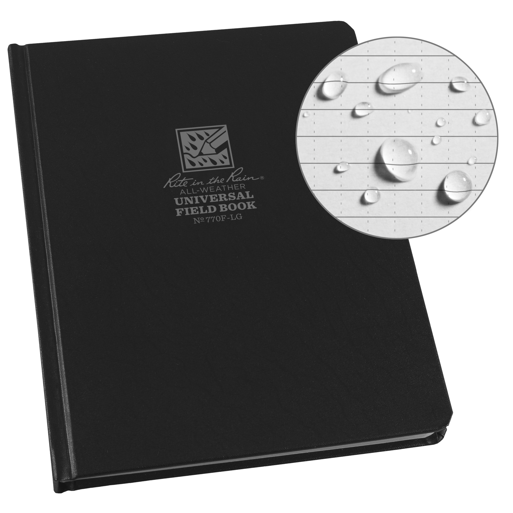 Grand livre relié, Couverture rigide, Noir, 160 Pages, 6-3/4" , 8-3/4"