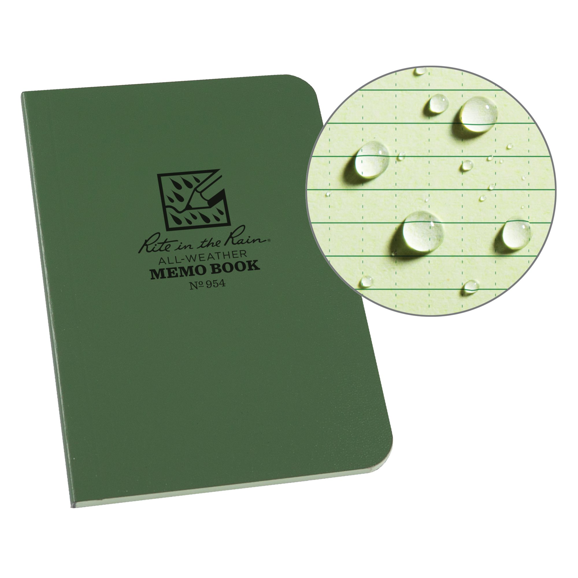 Livre mémo, Couverture souple, Vert, 112 Pages, 3-1/2" , 5"
