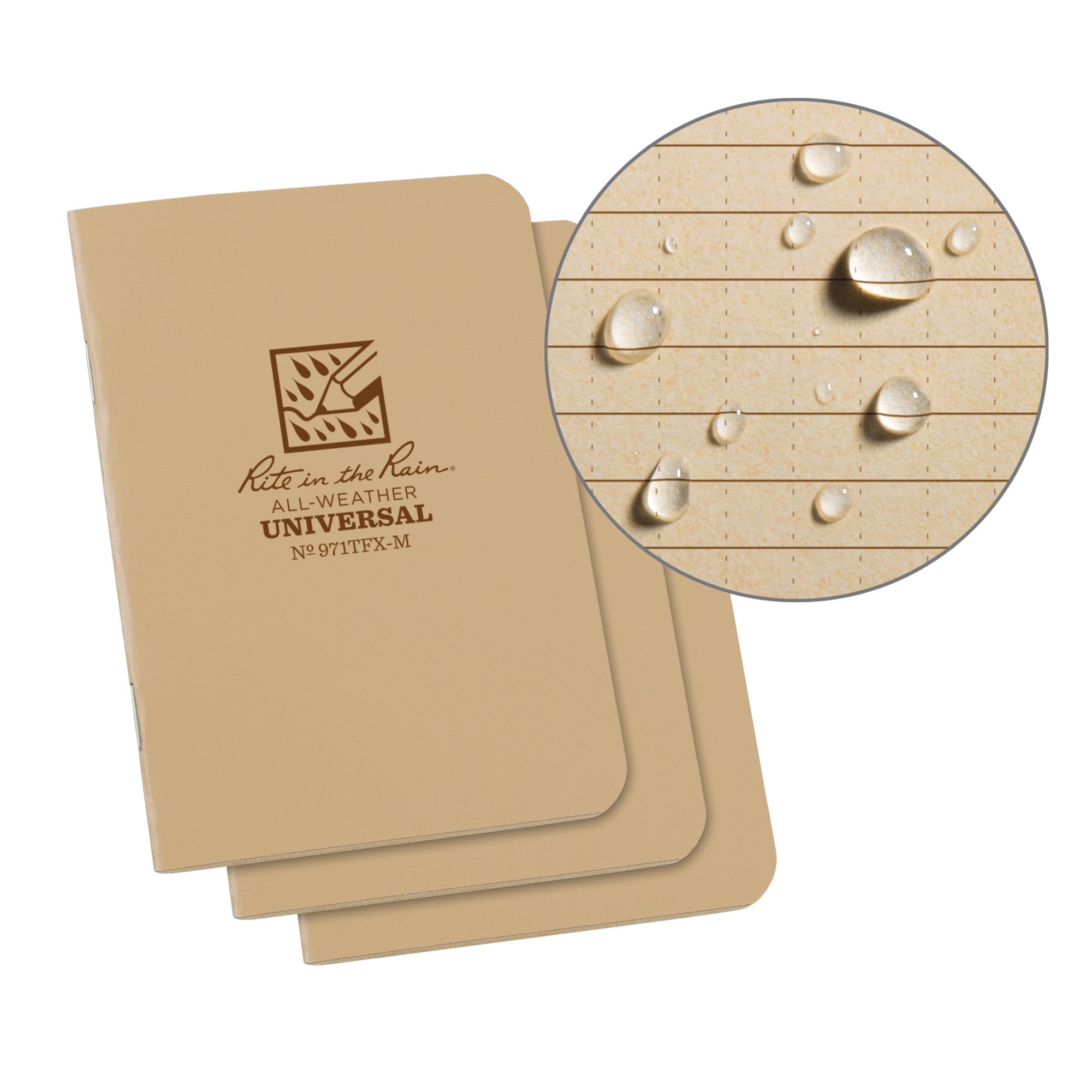 Petit carnet de notes, Couverture souple, Havane, 24 Pages, 3-1/4" , 4-5/8"