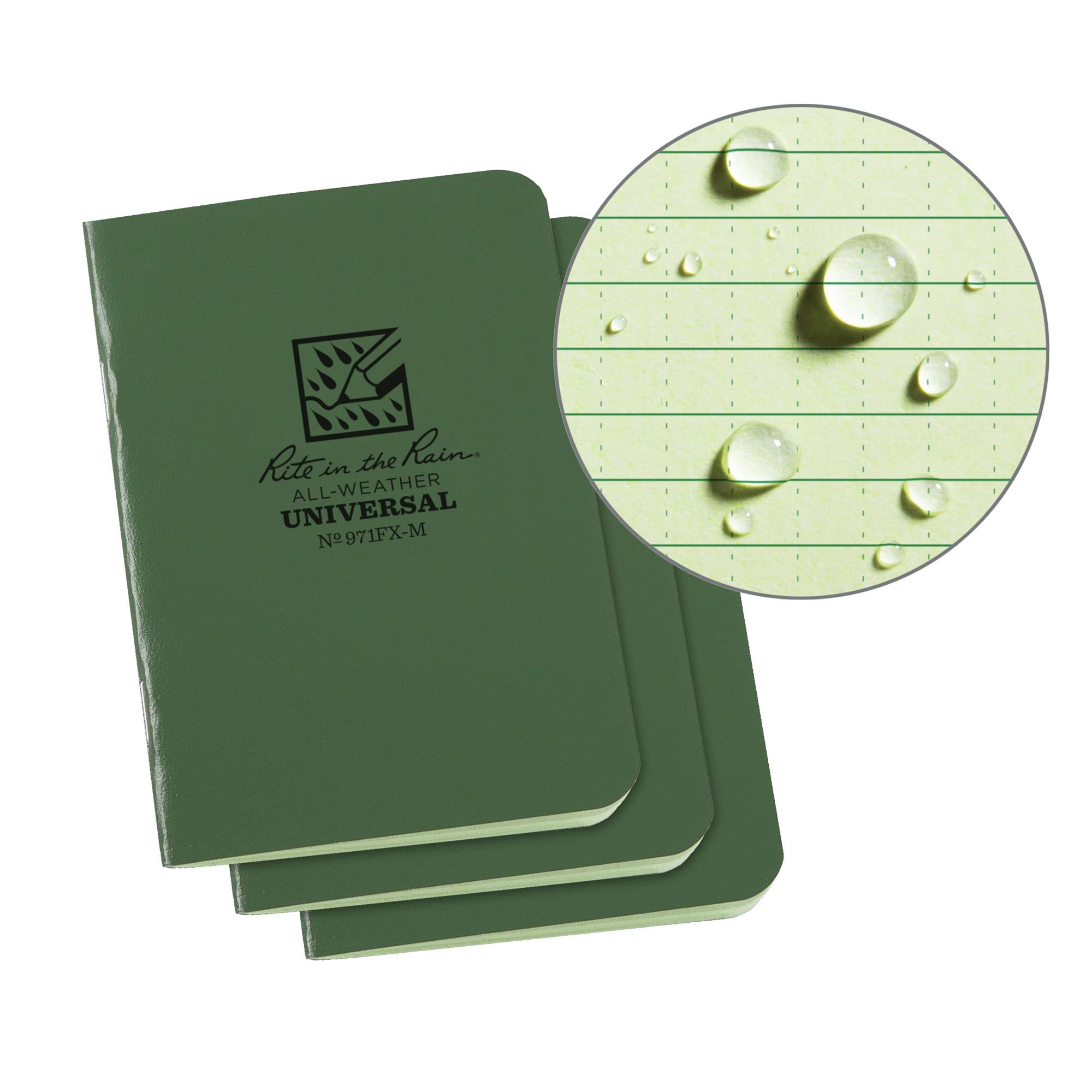 Petit carnet de notes, Couverture souple, Vert, 24 Pages, 3-1/4" , 4-5/8"