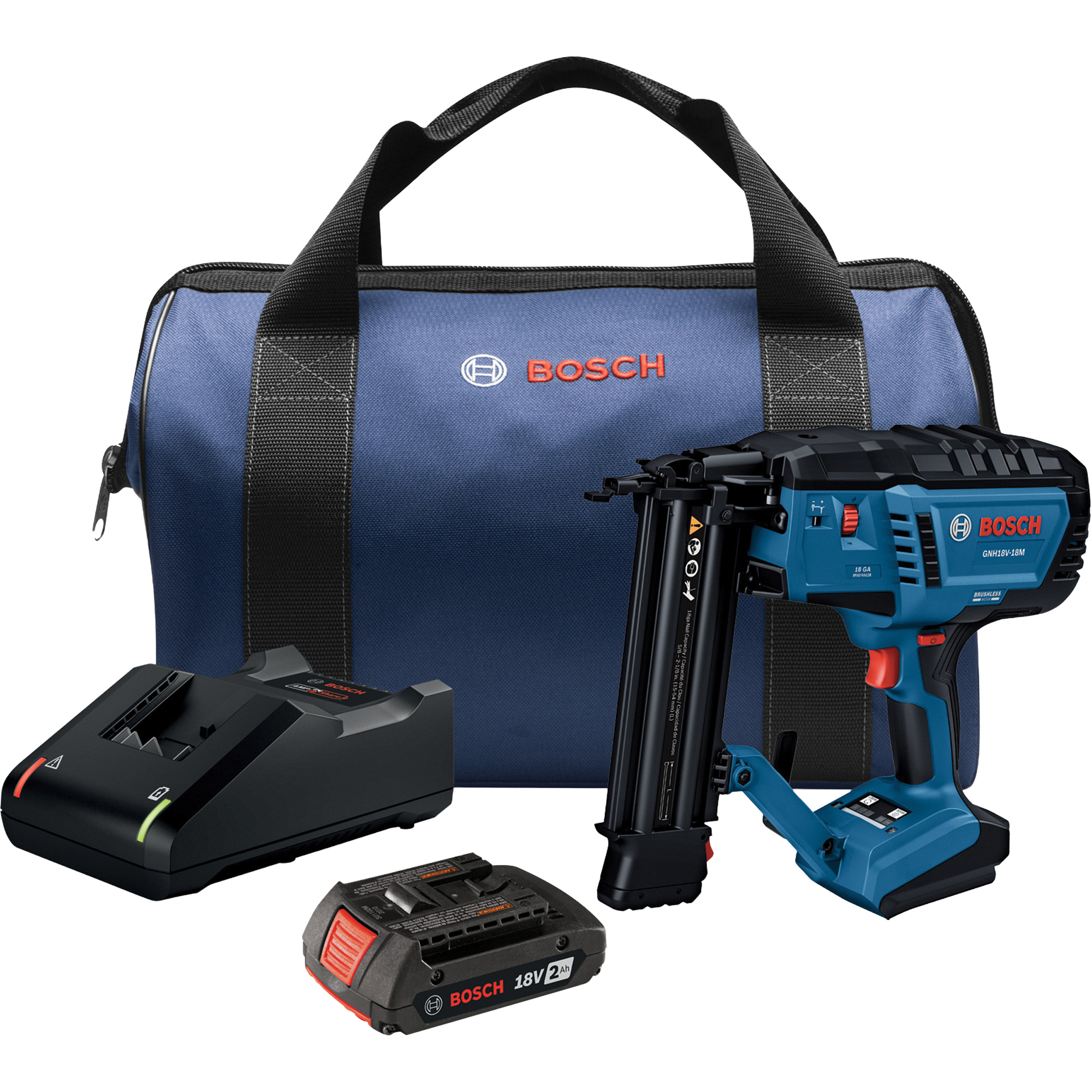 Ensemble cloueuse de finition de calibre 18 avec batterie Standard Power, 18 V, Lithium-ion