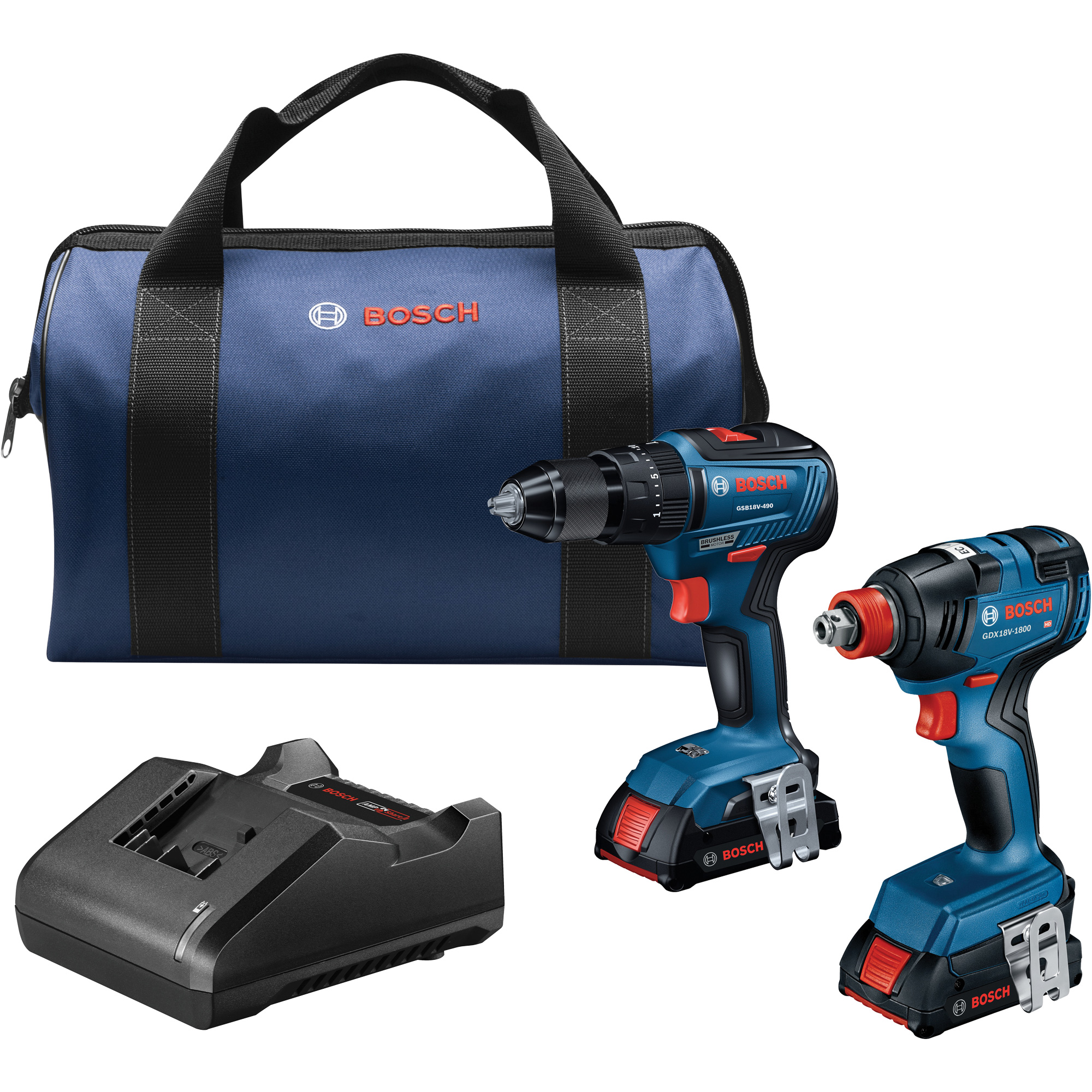 Ensemble de 2 outils, Lithium-ion, 18 V