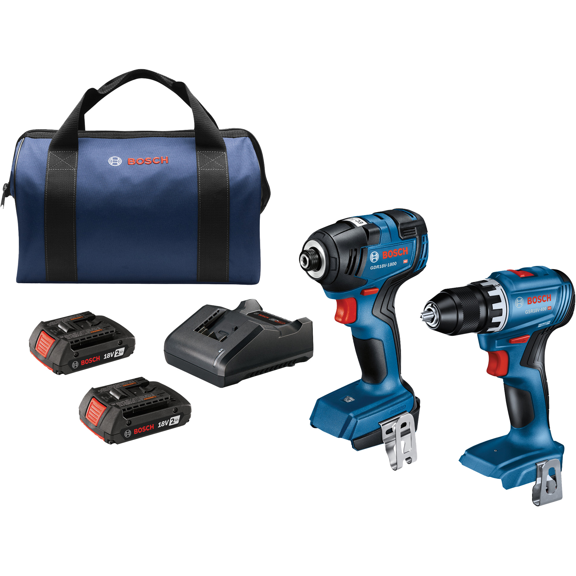 Ensemble de 2 outils, Lithium-ion, 18 V