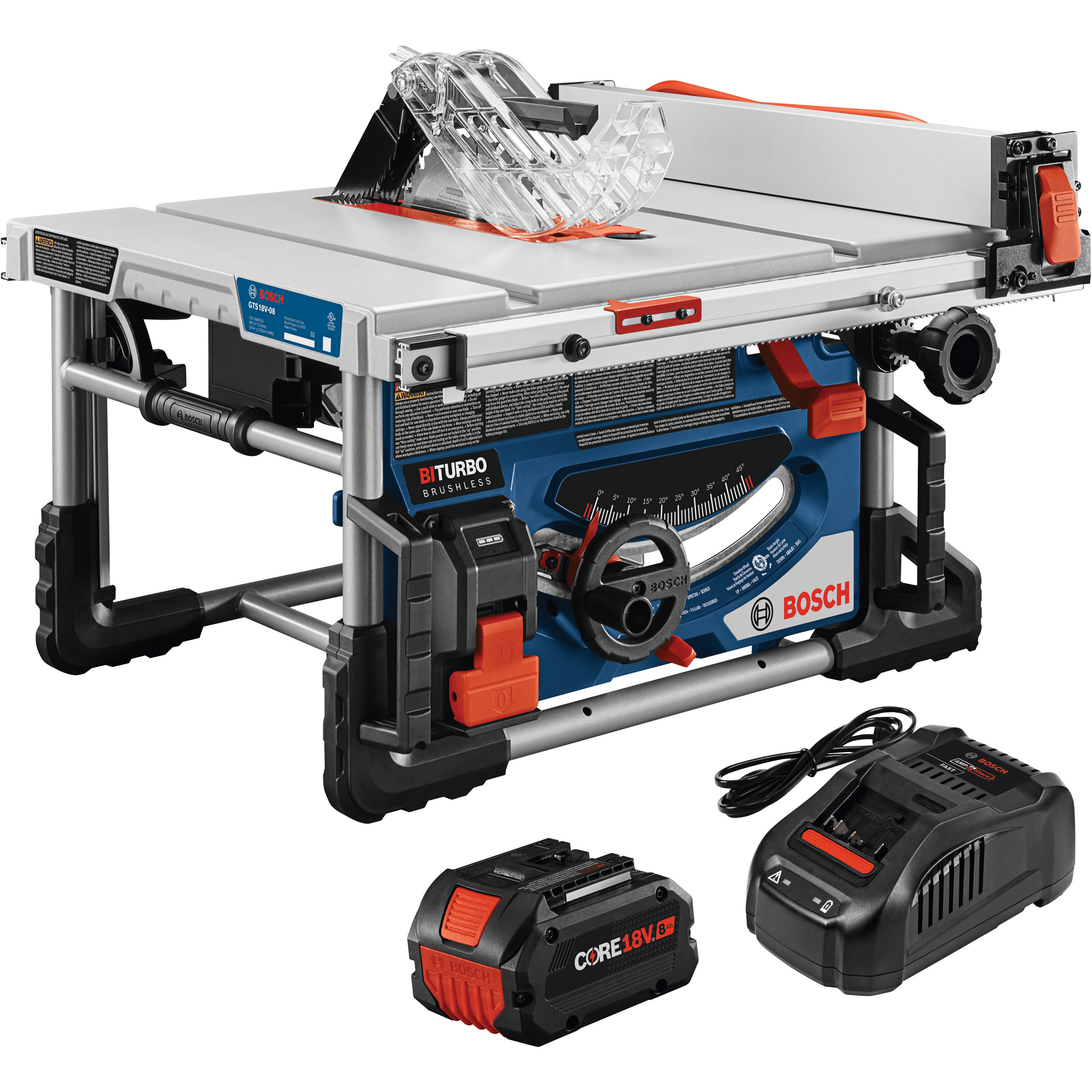 Ensemble scie sur table portative 18V PROFACTORMC de 8-1/4", 18 V, 5500 tr/min