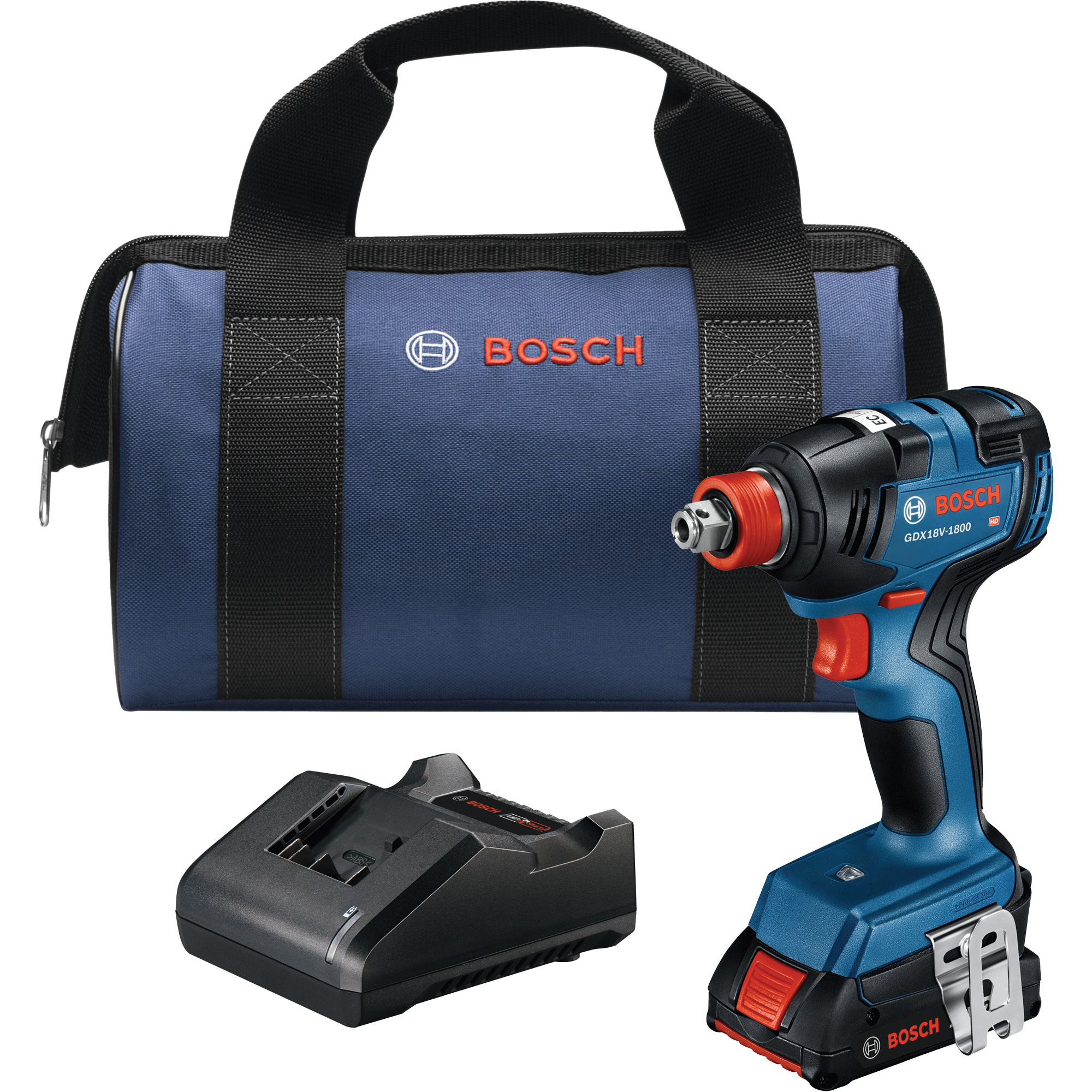 Ensemble visseuse/clé à chocs 2-en-1 pour embouts et douilles, 1/2", 1800 lb-po Couple max., 18 V, Lithium-ion