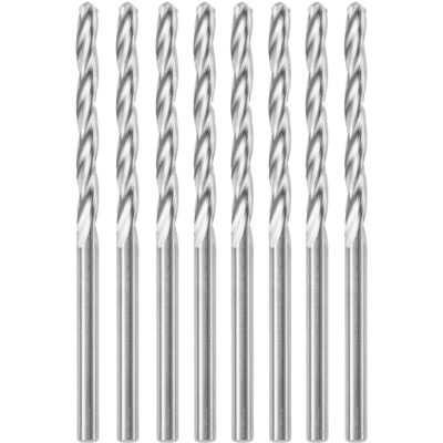 Foret spiralé à pointe standard 8 mcx d'un diamètre de 1/8", 1/8", Cannelure 1"