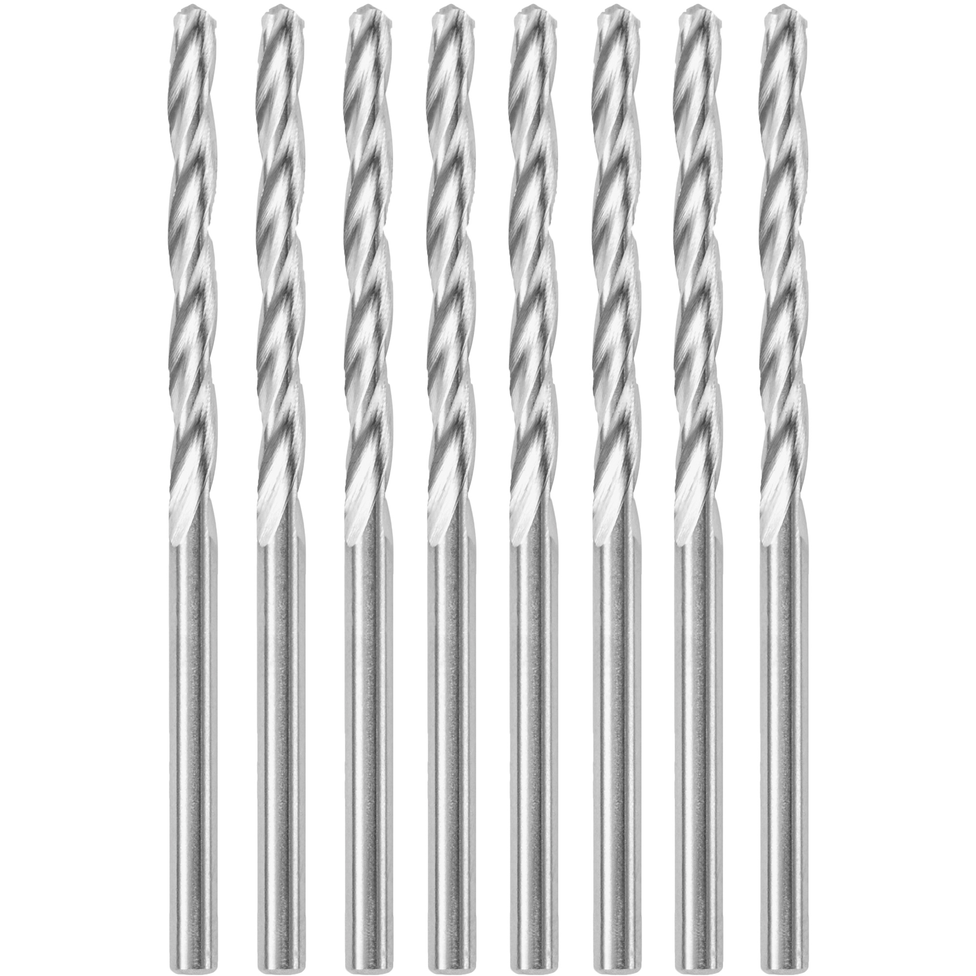 Foret spiralé à pointe standard 8 mcx d'un diamètre de 1/8", 1/8", Cannelure 1"