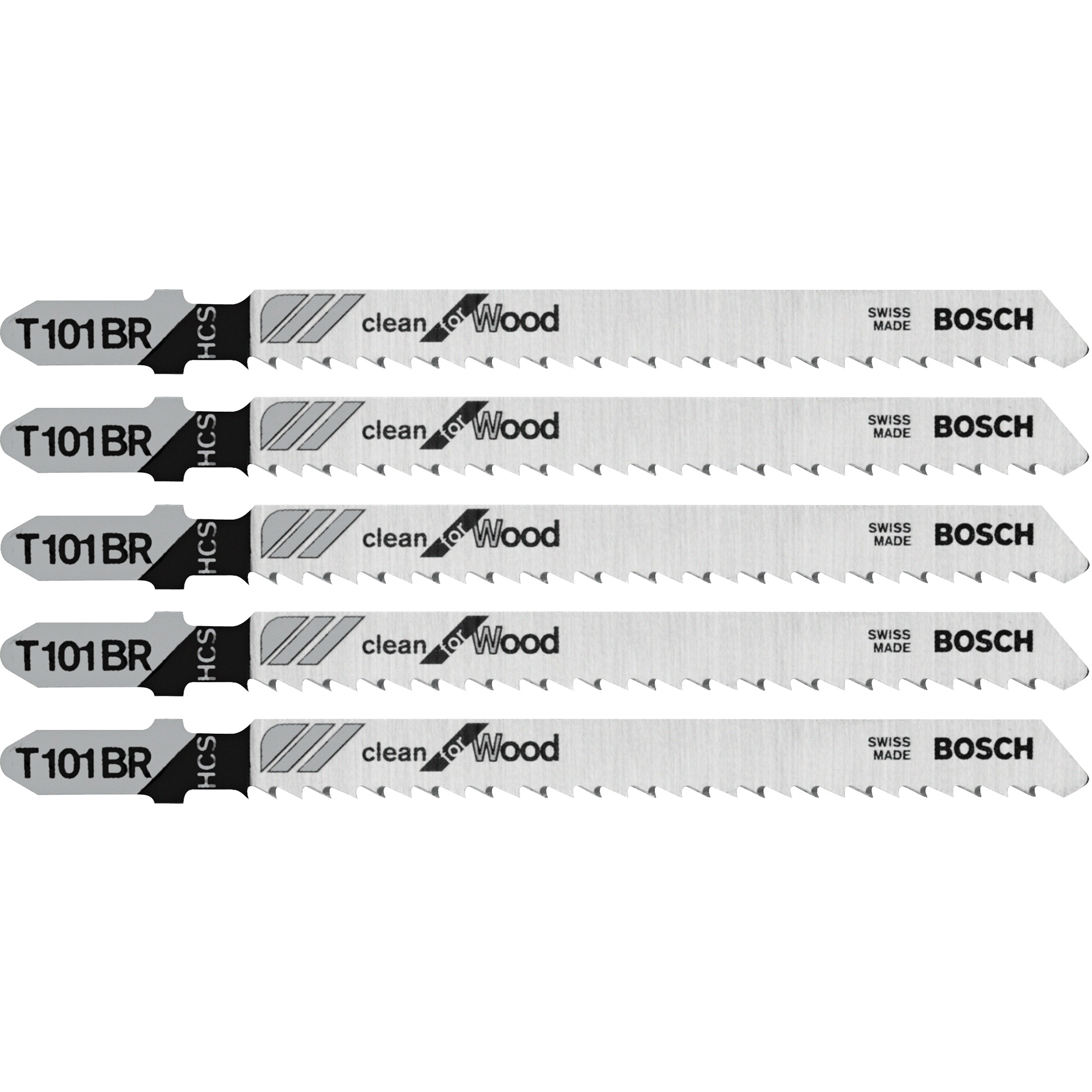 Lame de scie sauteuse Basic for Wood, Tige en T, 4" lo, 10 dents par pouce
