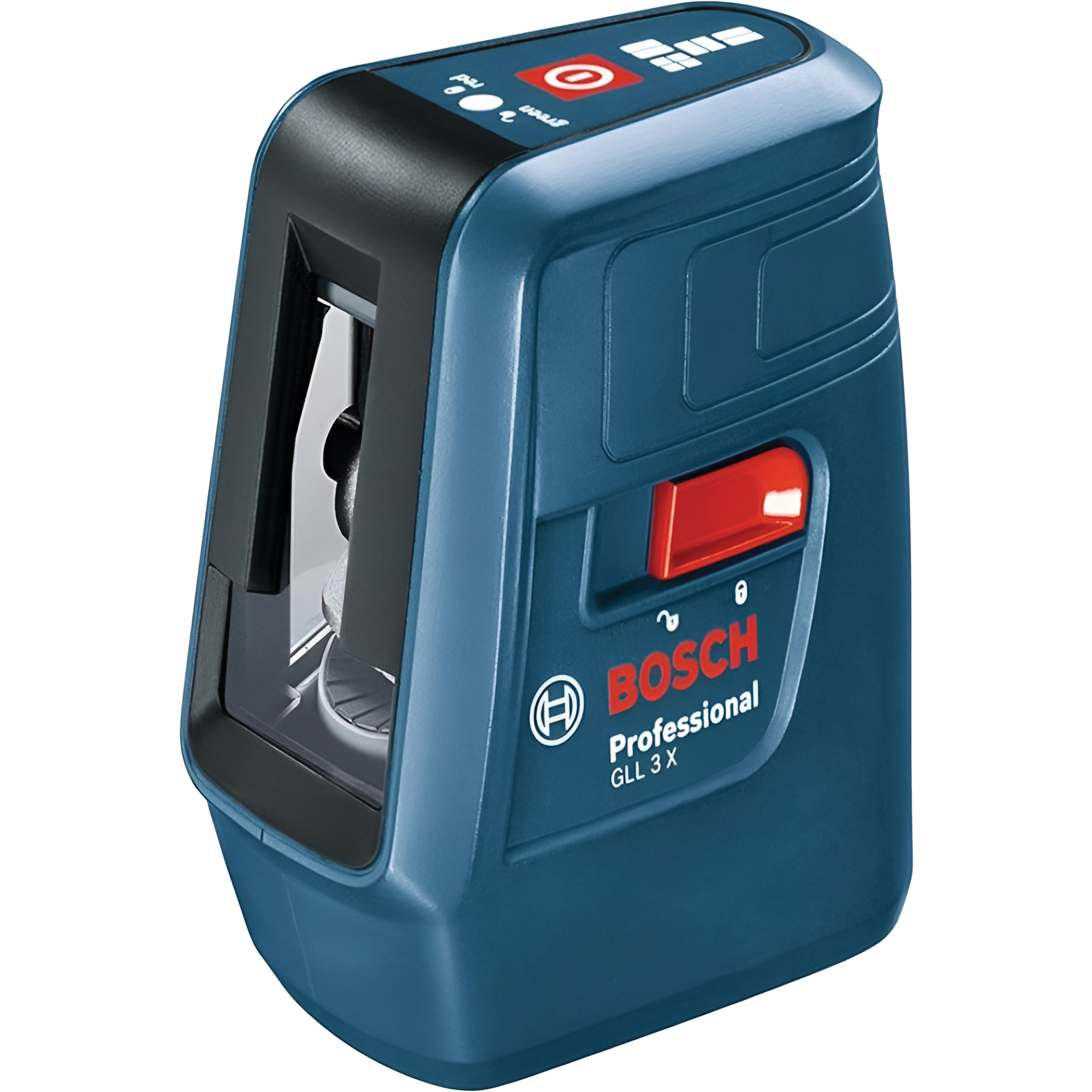 Laser à trois faisceaux avec nivellement automatique