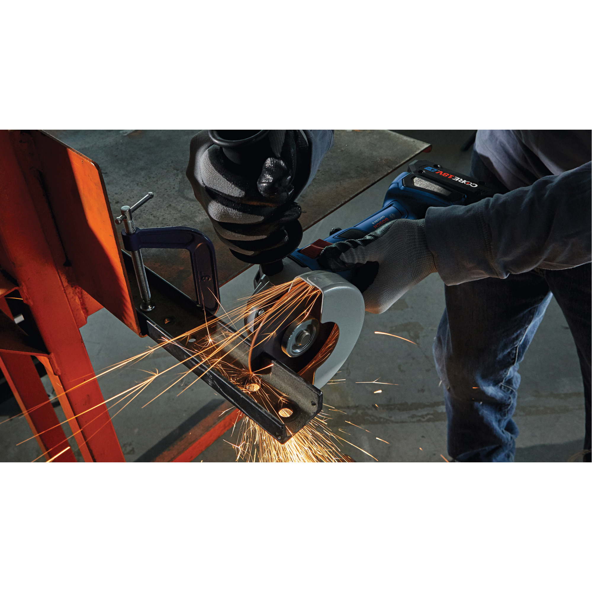 Rectifieuse angulaire sans balais avec interrupteur coulissant, Roue de 4-1/2", 18 V – Image 4