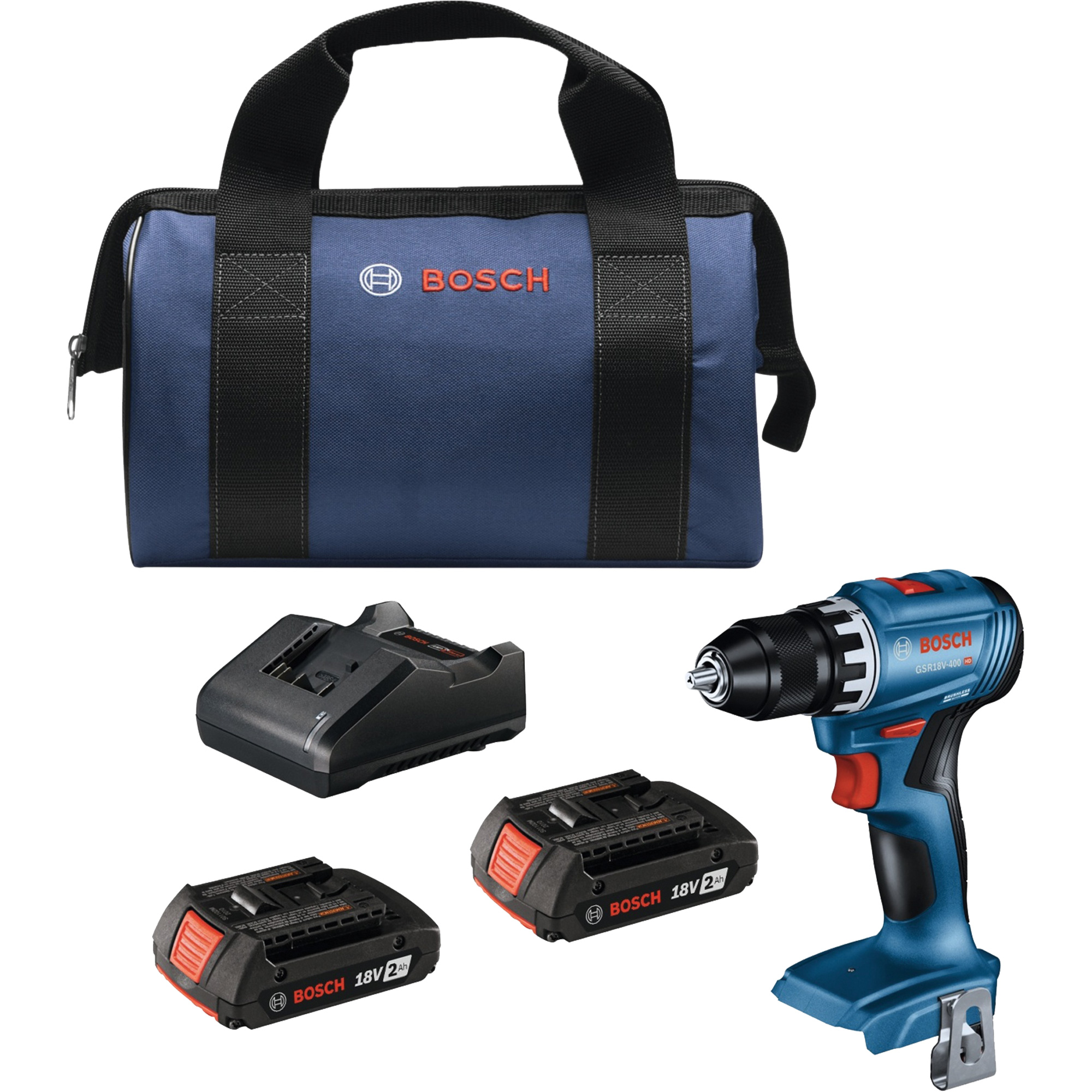 Trousse perceuse-visseuse compacte sans balais, Lithium-ion, 18 V, Mandrin 1/2", Couple 400 lb-po