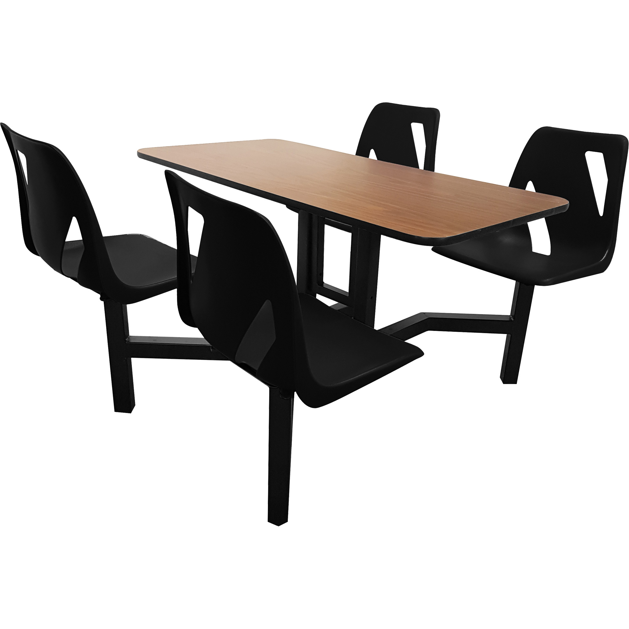 Ensemble aggloméré de quatre sièges de plancher