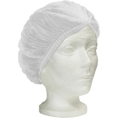 Bonnet bouffant plissé Ronco CareMC, Polypropylène, 24", Blanc