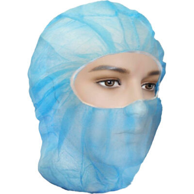 Cagoules de protection CareMC, Polypropylène, Bleu
